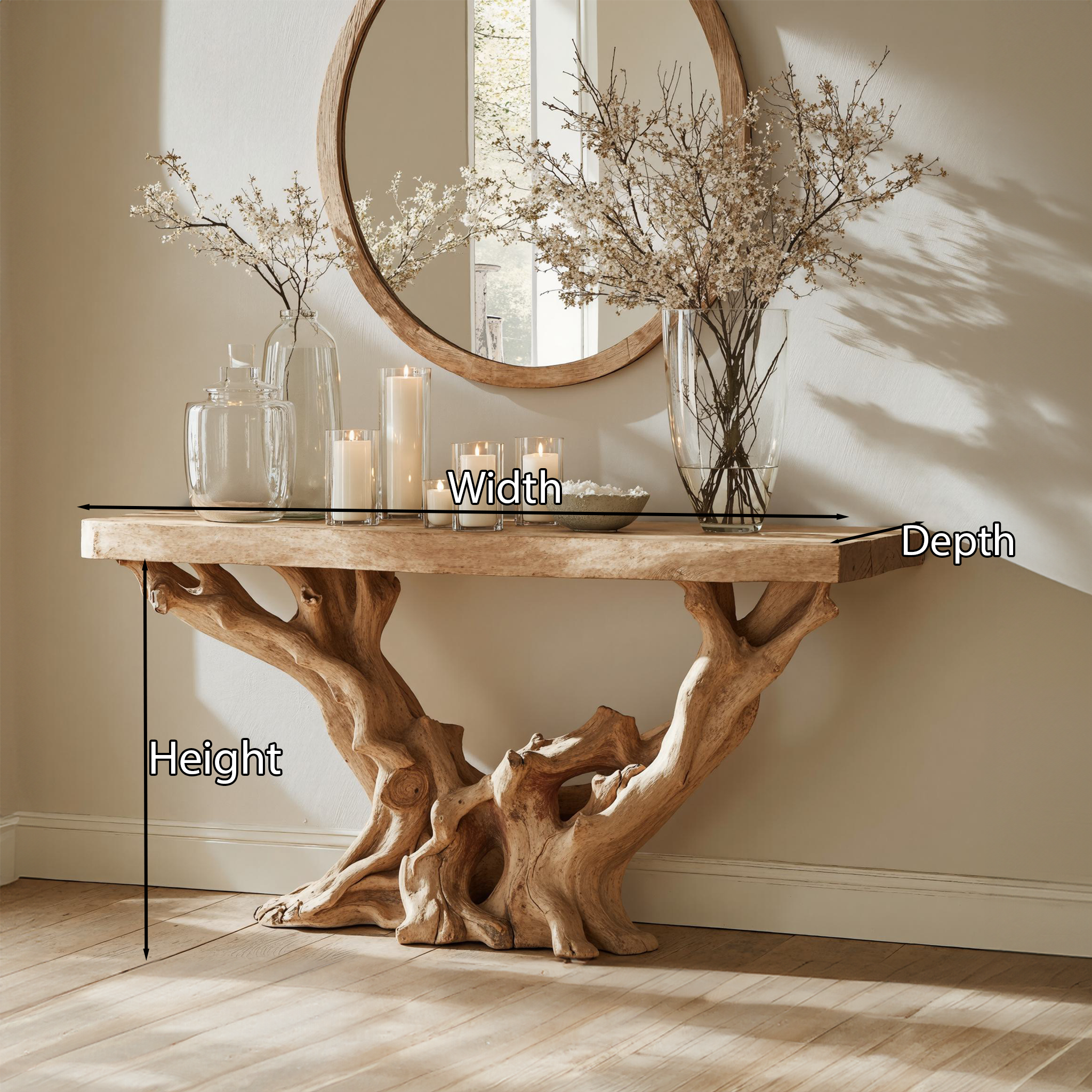 Farmhouse Console Table Home Decor SILDTCSC009