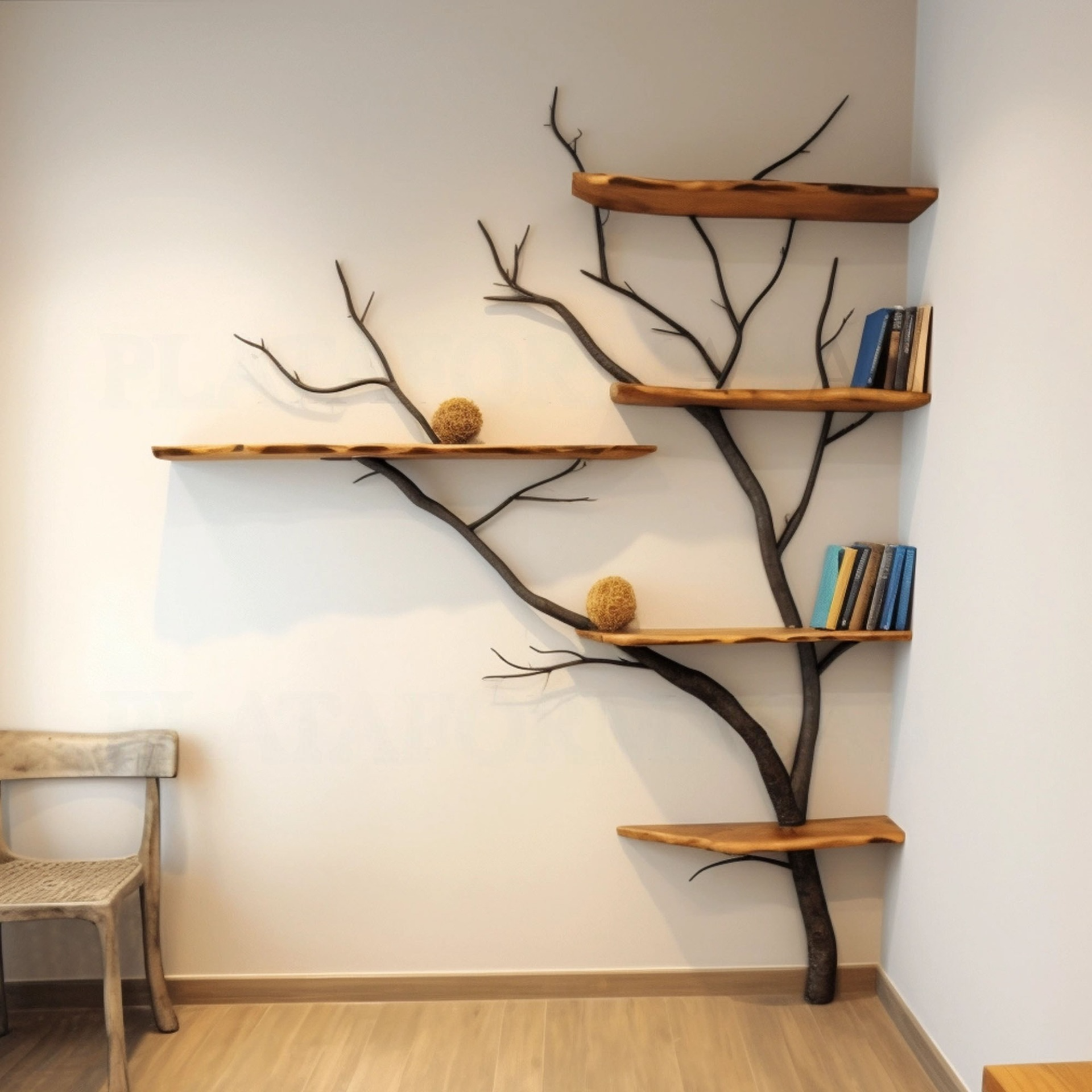 Corner Tree Branch Shelf Wall Mount SINLTB004