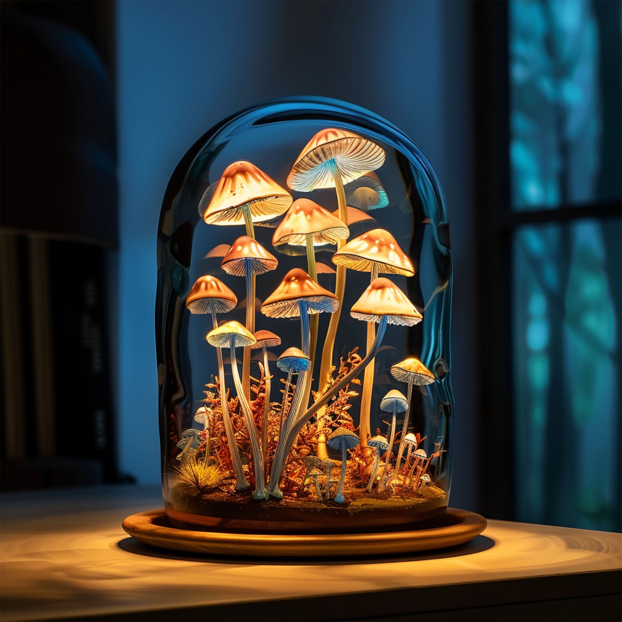 Mid Century Mushroom Night Light Decor SILDTMR023