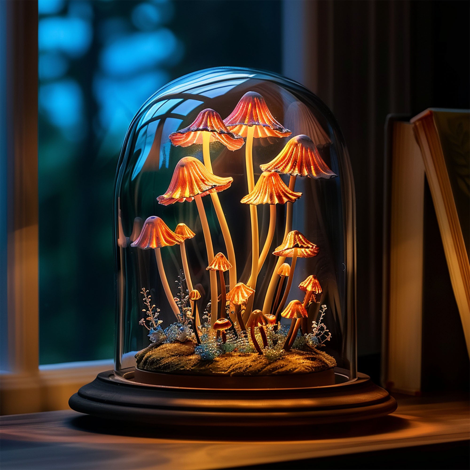 Mid Century Mushroom Night Light Magic SILDTMR024