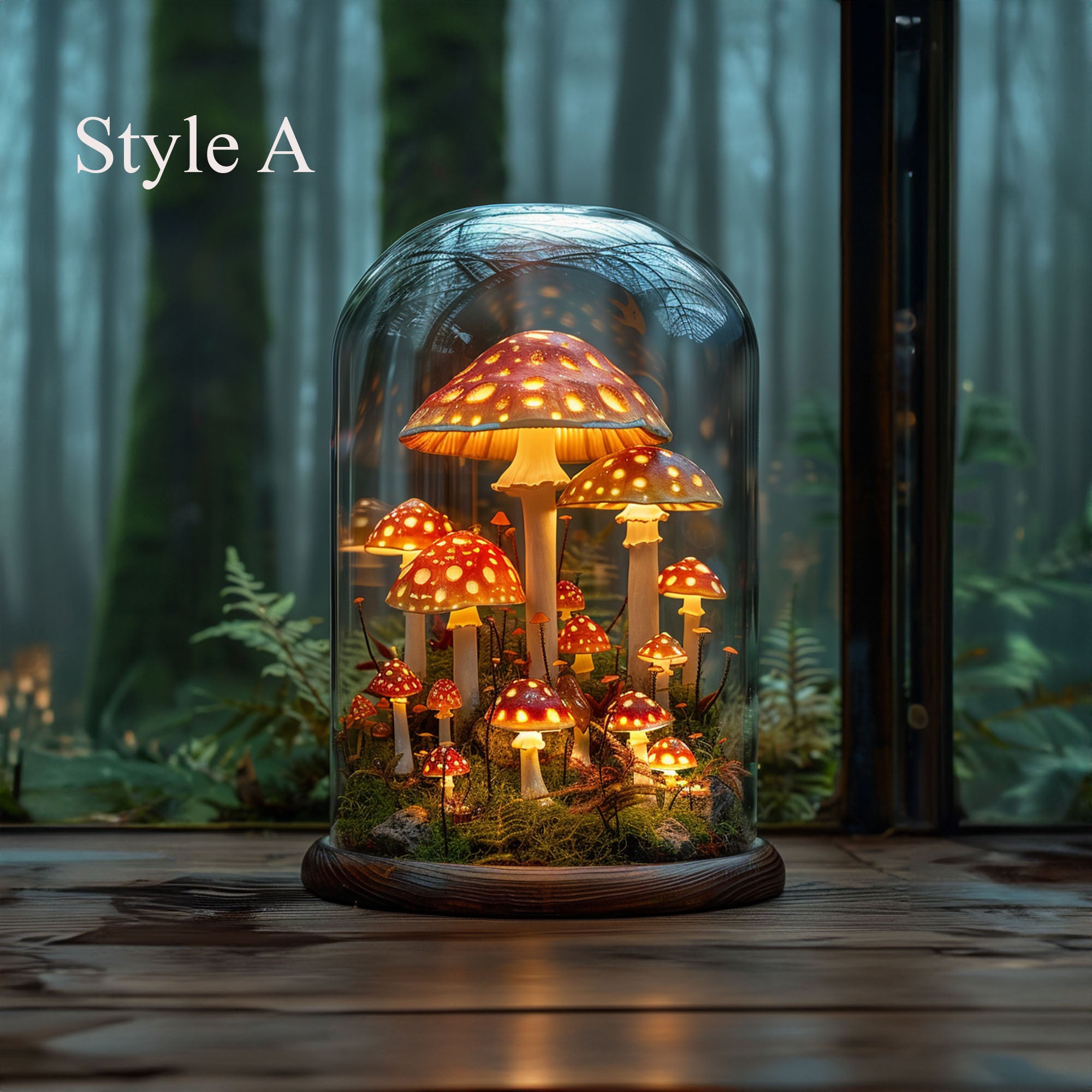 Custom Mushroom Table Lamp SILDTMR030