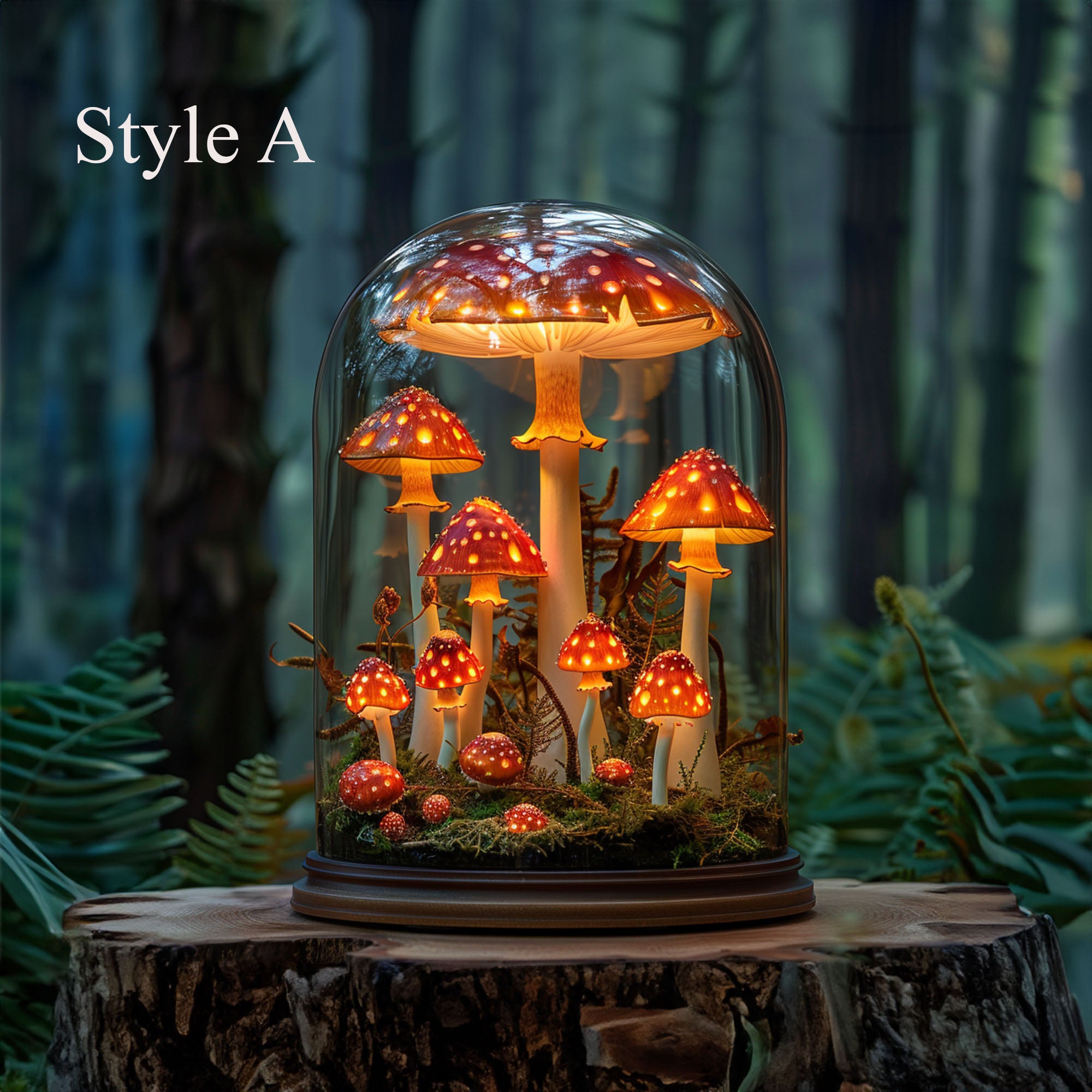 Custom Glass Mushroom Lamp SILDTMR028