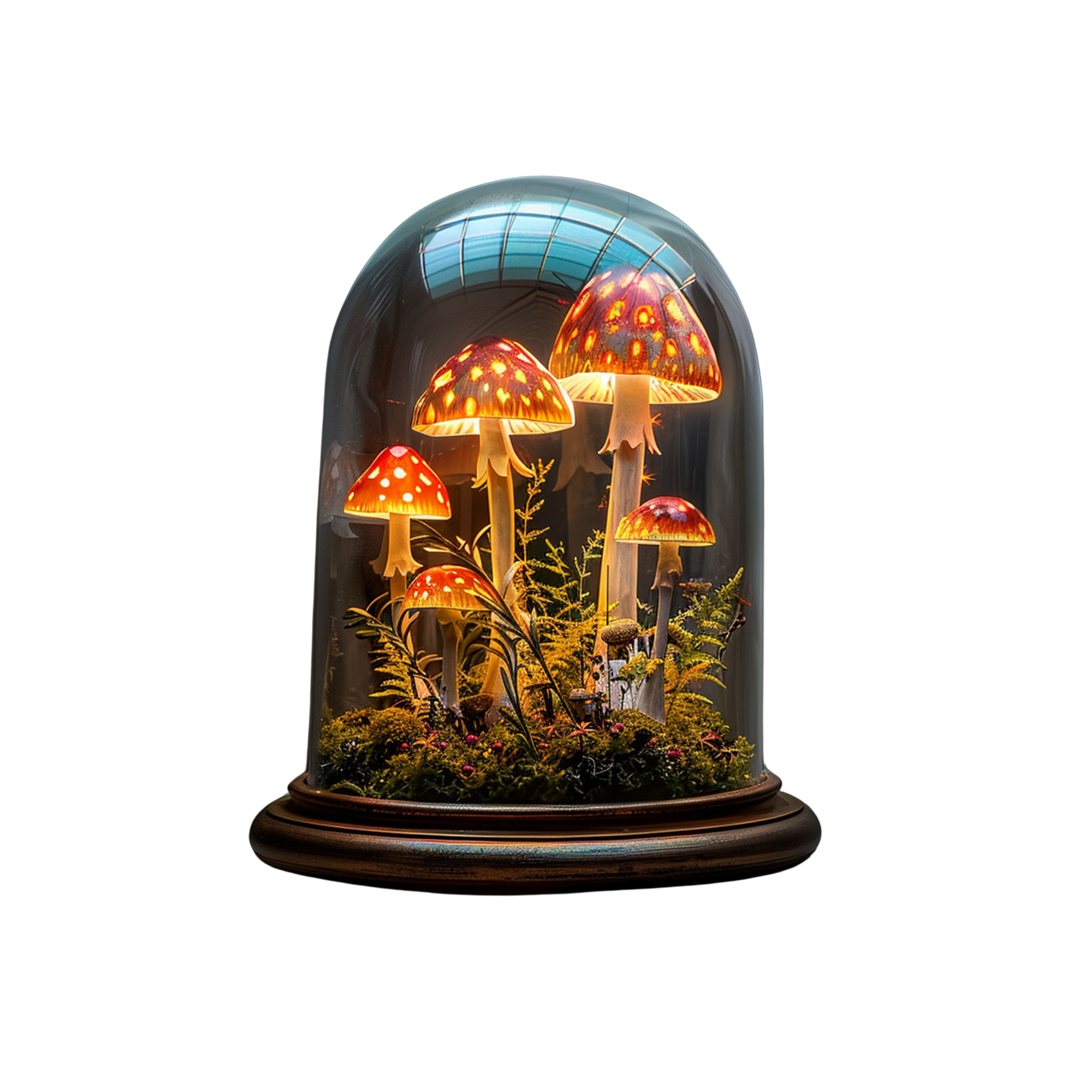 Handcrafted Mushroom Lamp Model SILDTMR031