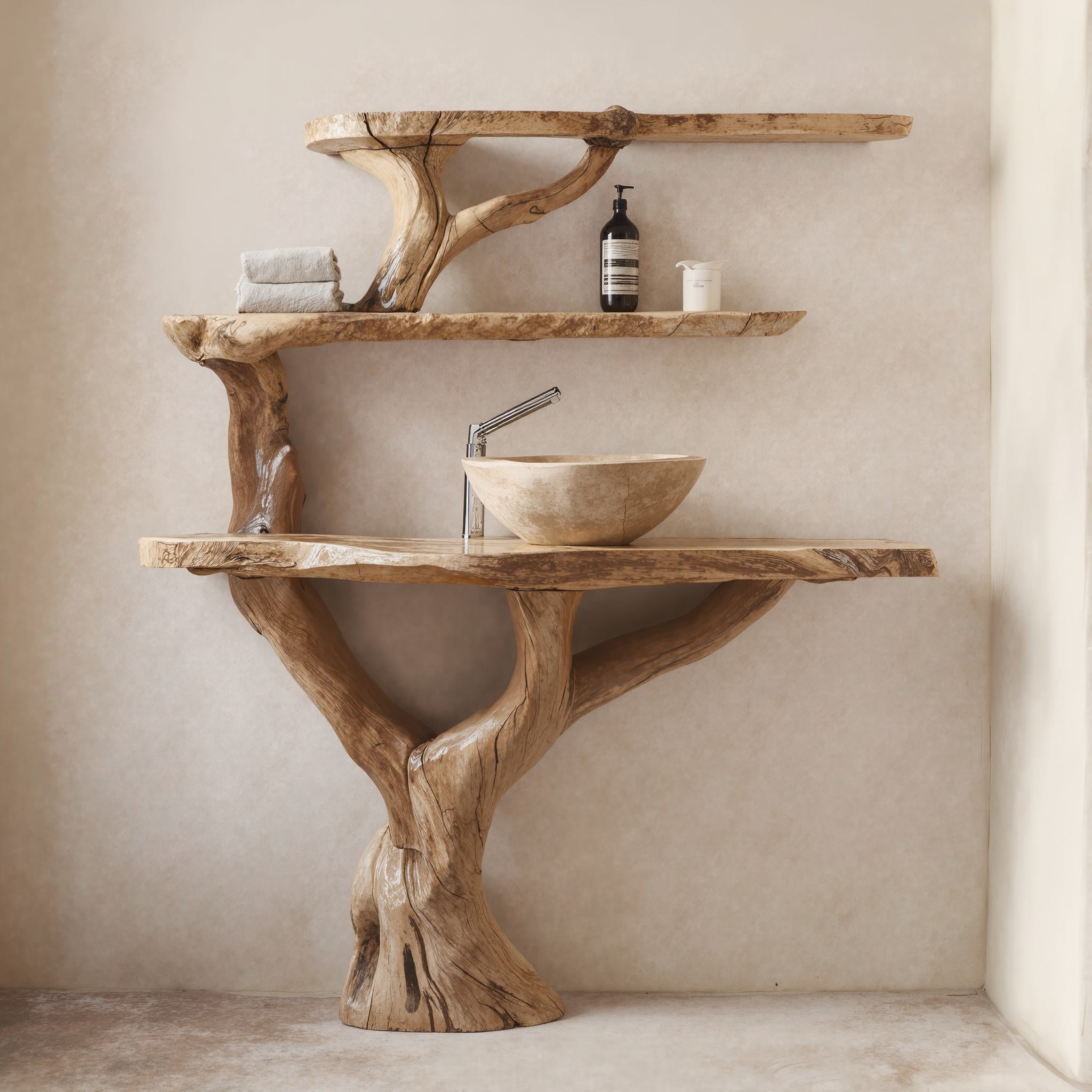 Live Edge Vanity Bathroom Sink SILDTBRV009