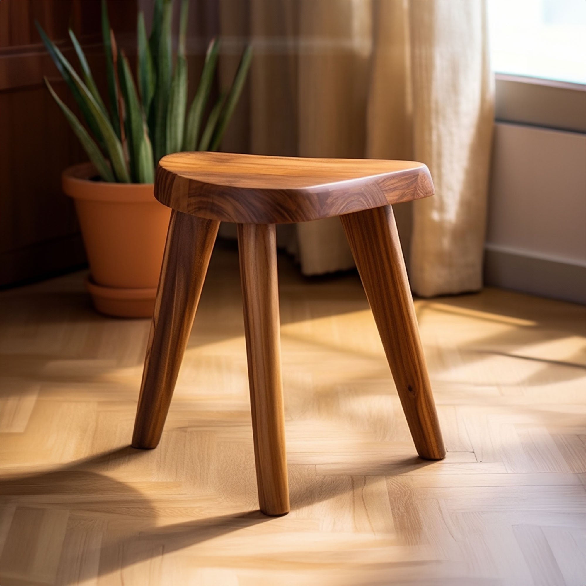 Wooden Spa Stool Spa Table SILDTSB009