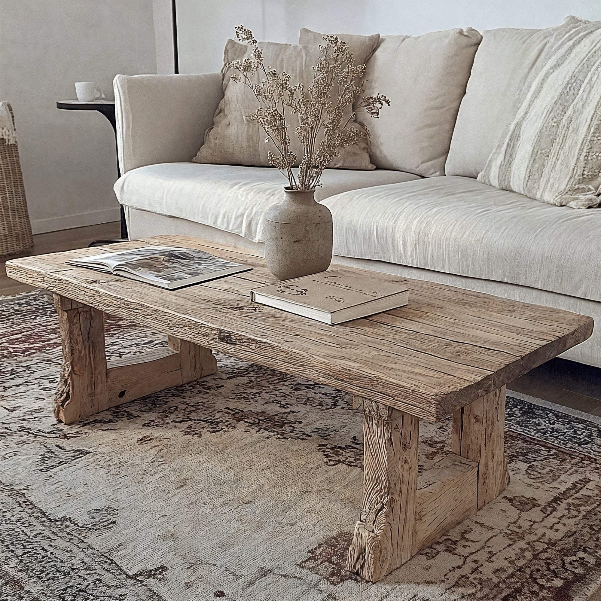 Driftwood Coffee Table Live Edge SILDTCF024