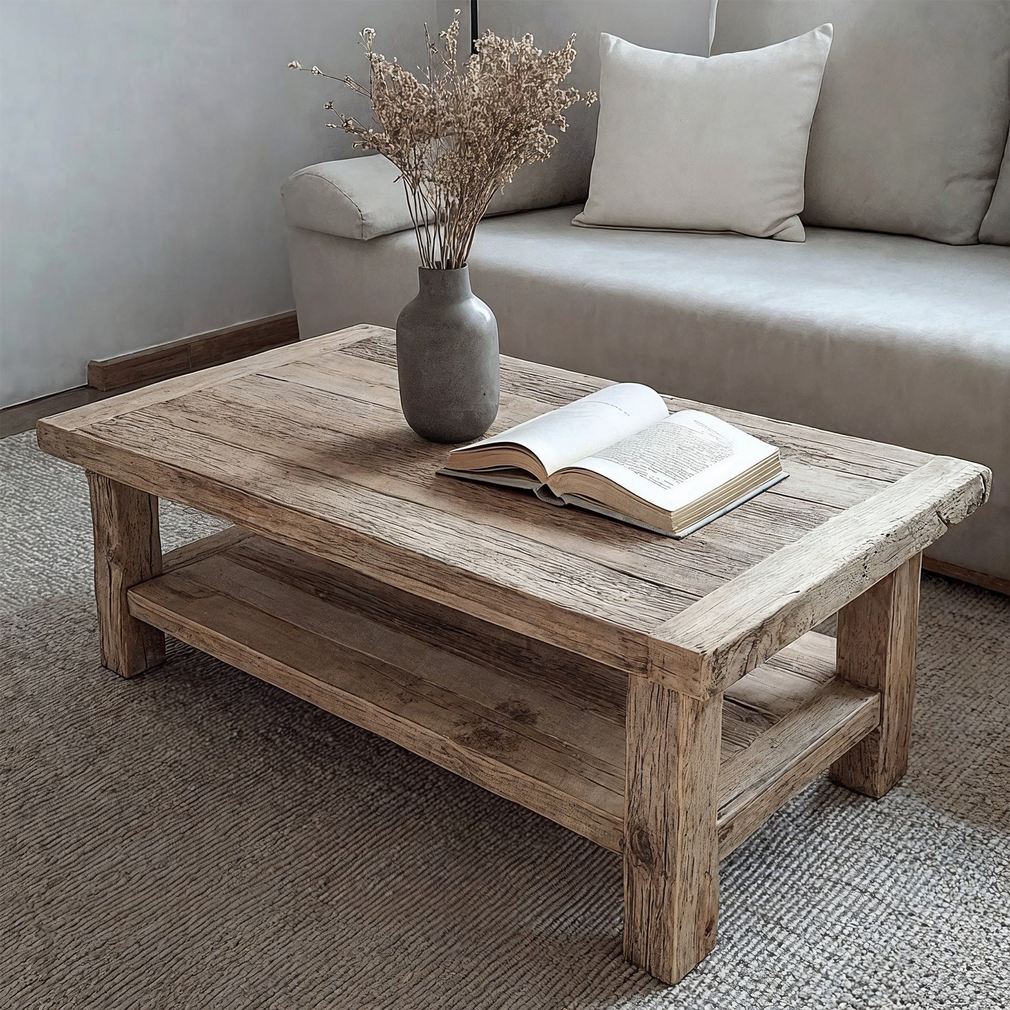 Rustic Driftwood Coffee Table SILDTCF020