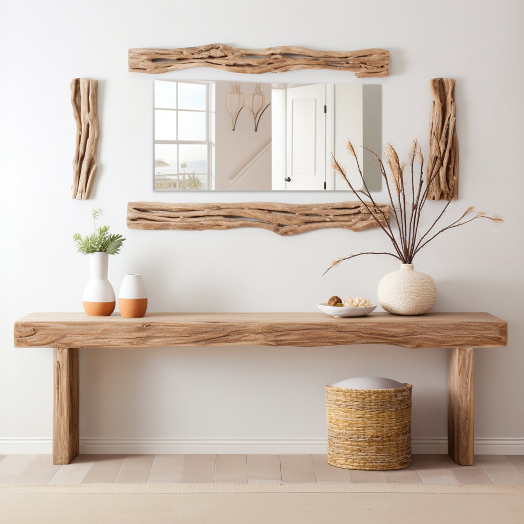 Rustic Console Table Modern Farmhouse CT61