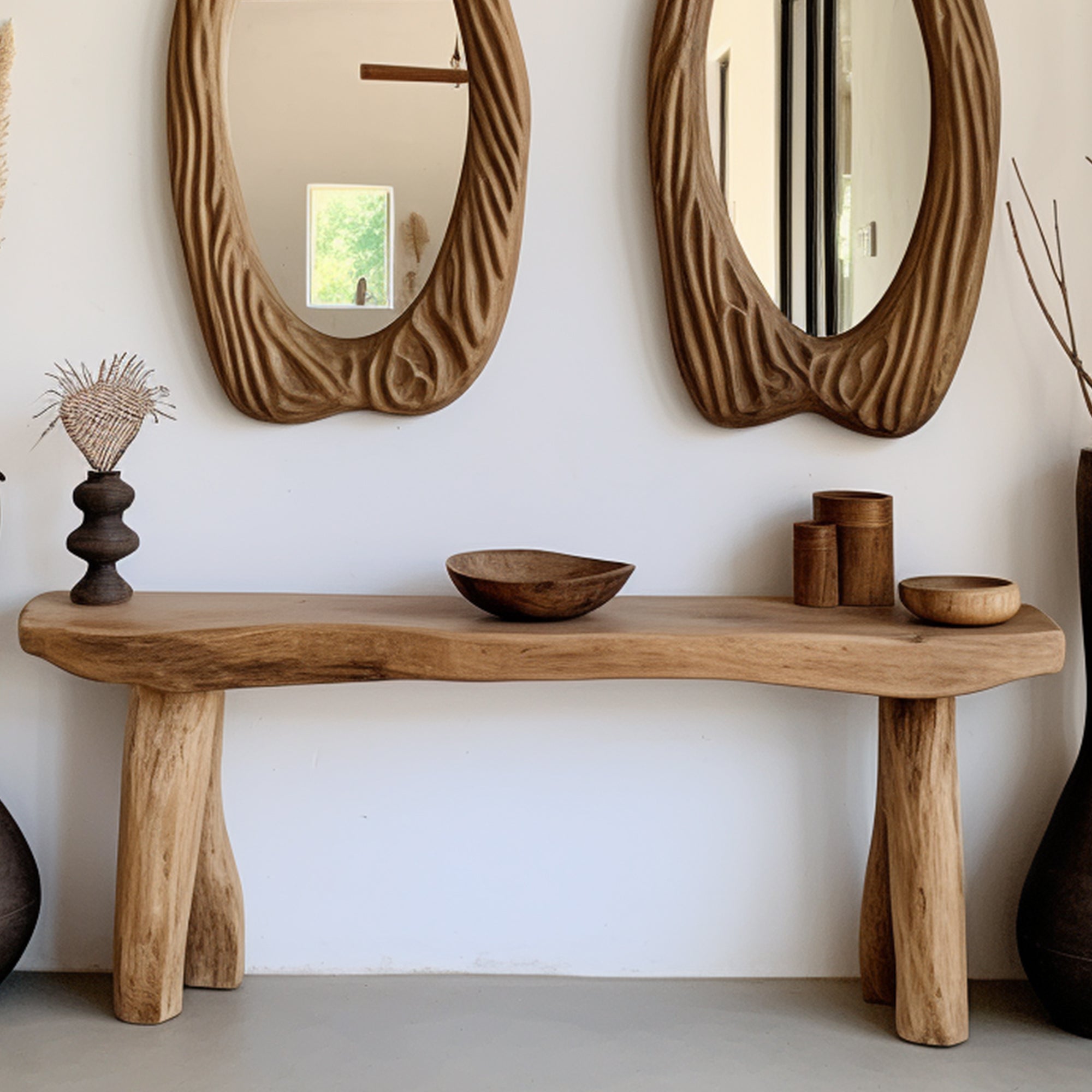 Rustic Console Table Modern Decorative CT60