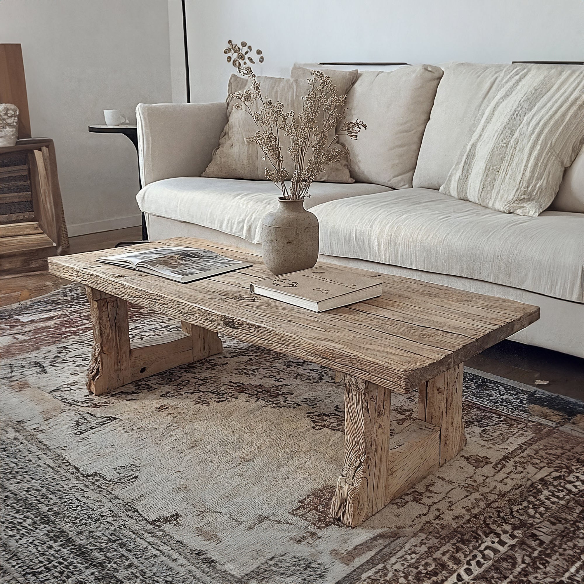 Driftwood Coffee Table Live Edge SILDTCF024