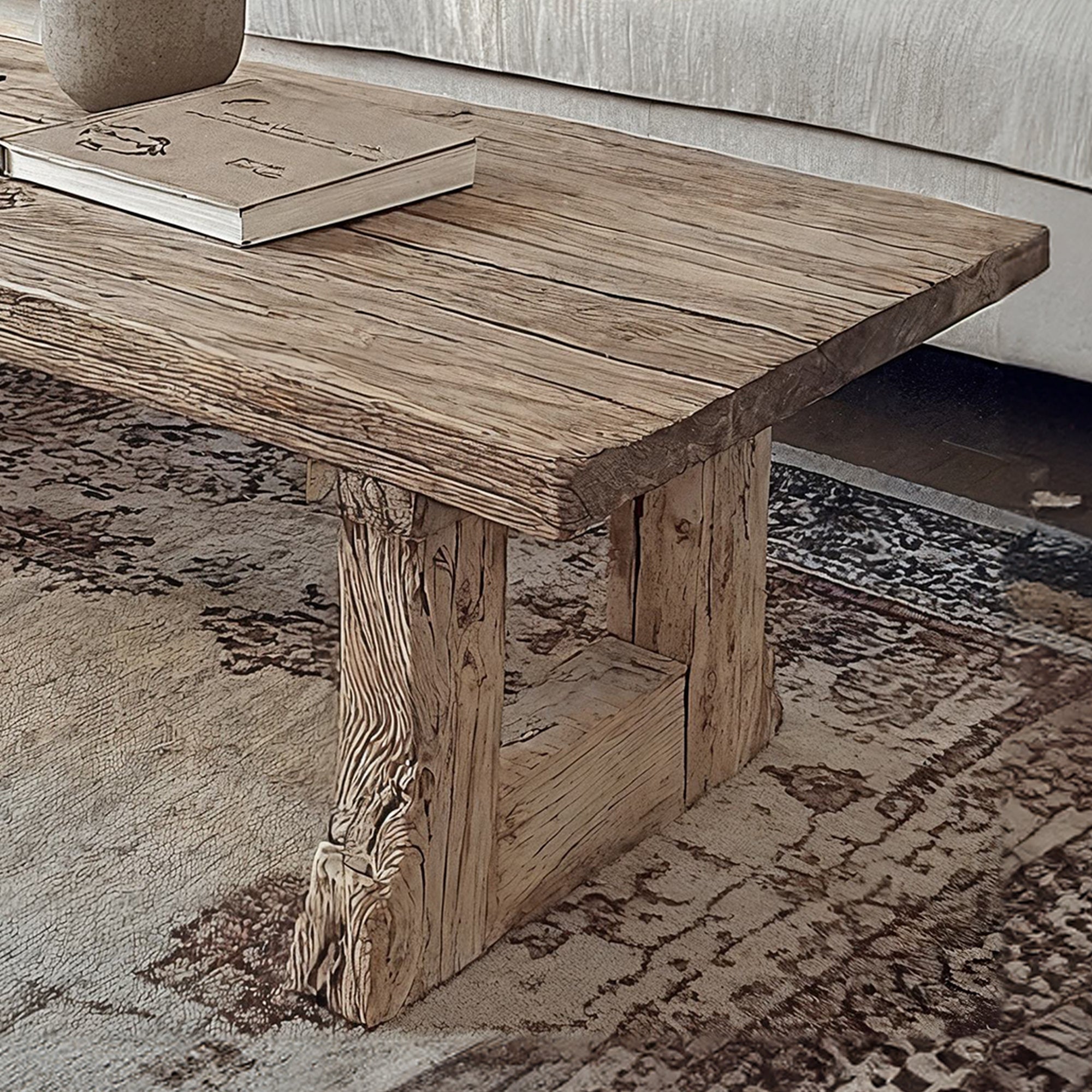 Driftwood Coffee Table Live Edge SILDTCF024