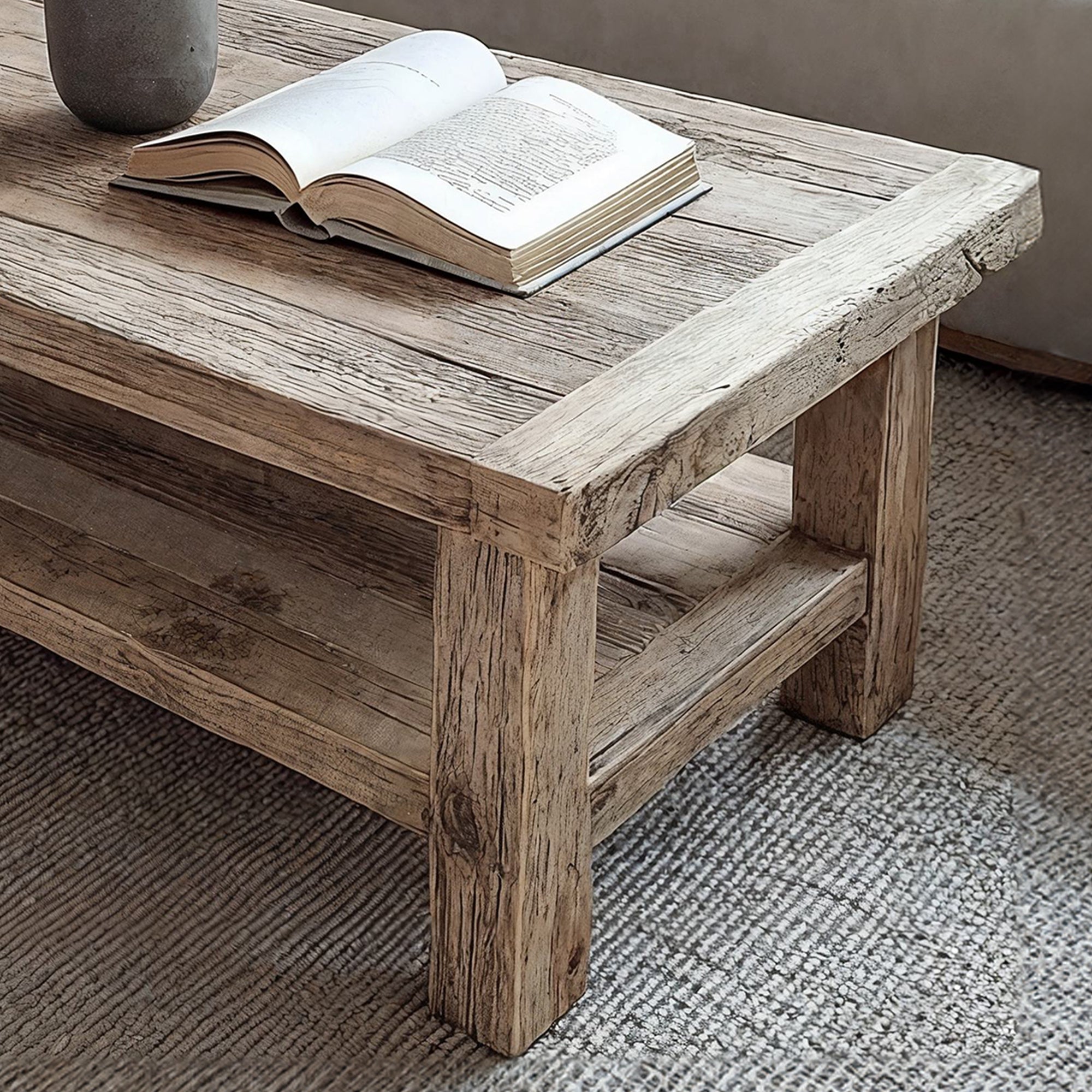 Rustic Driftwood Coffee Table SILDTCF020