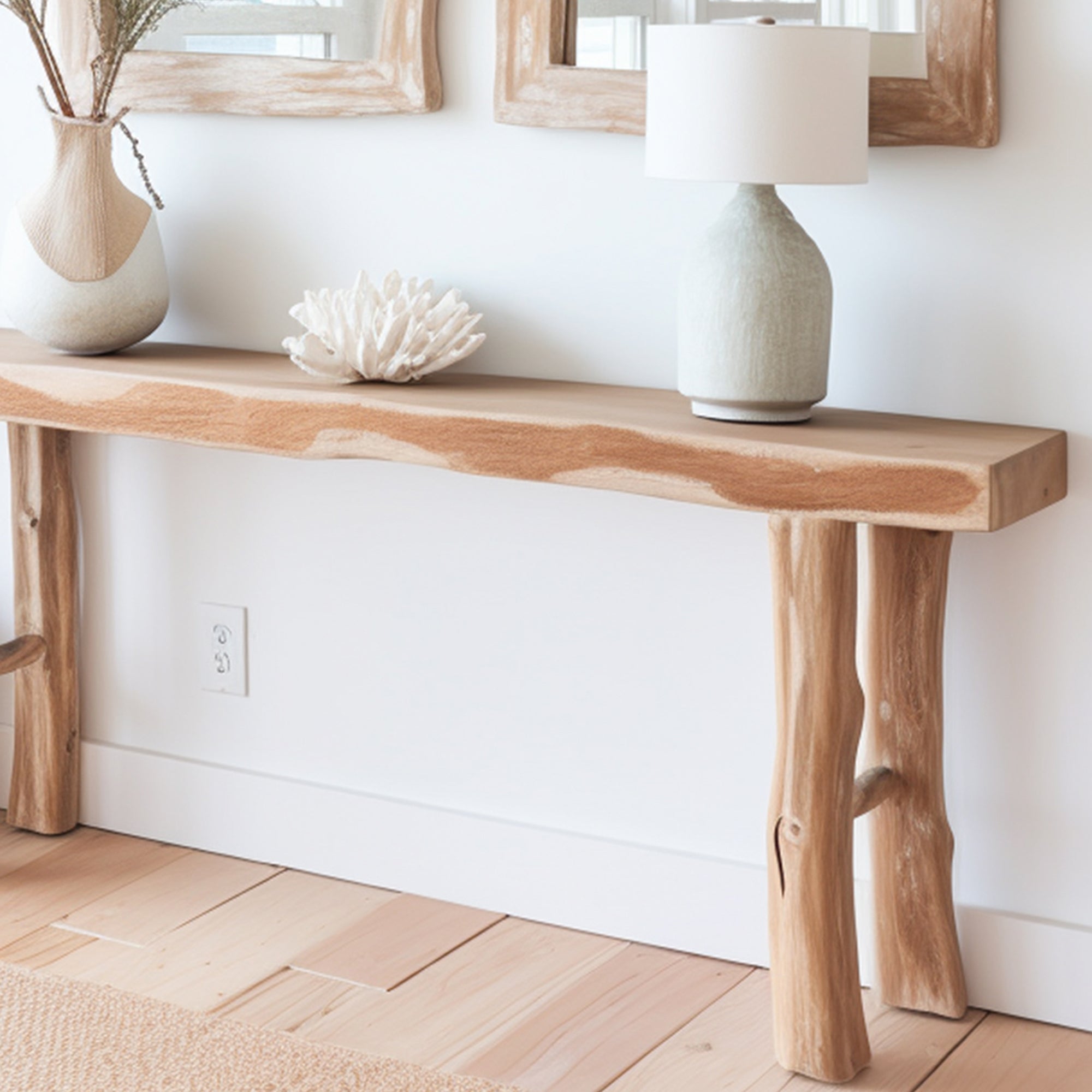 Entryway Floating Side Table Handcrafted CT17