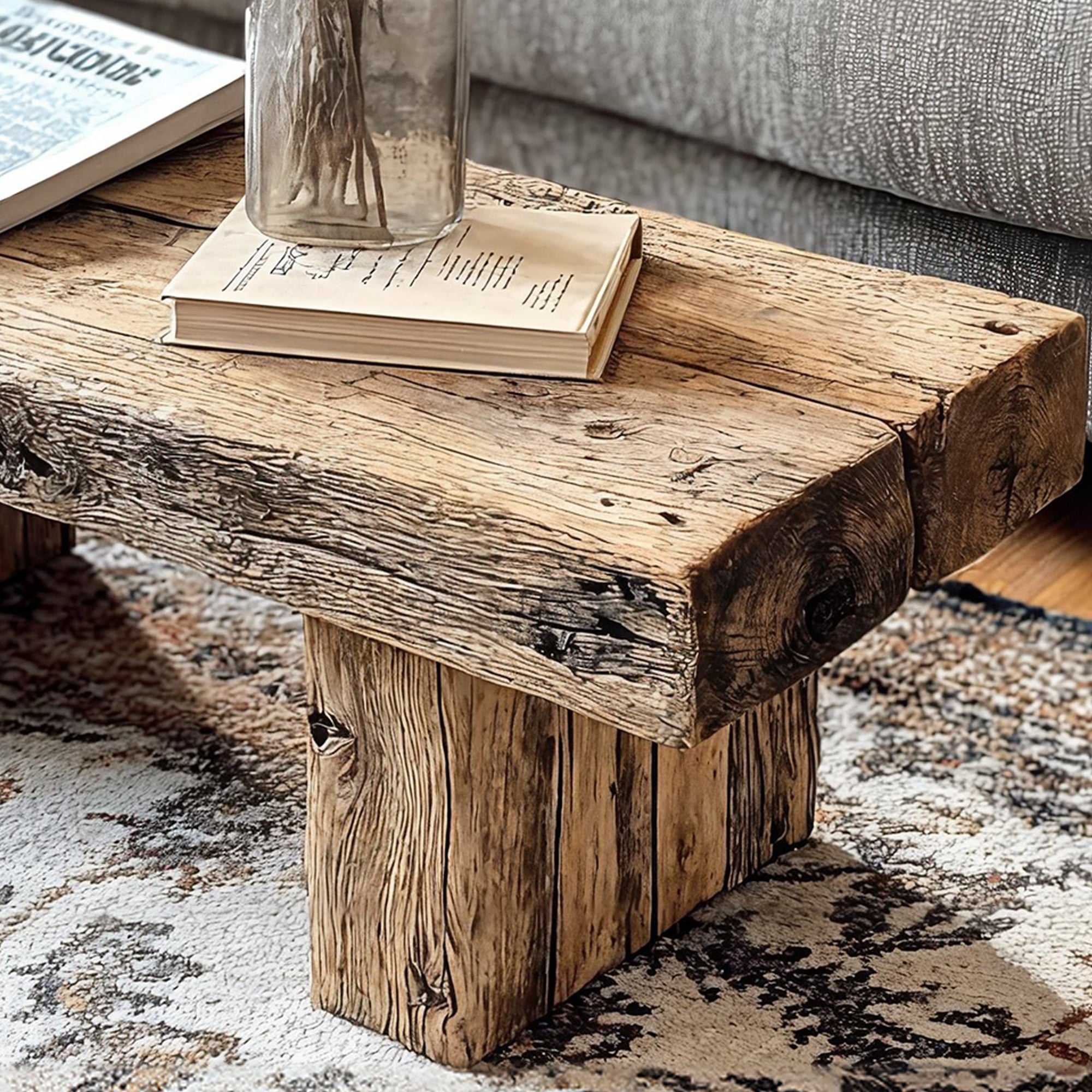 Driftwood Coffee Table Handcrafted Decor SILDTCF015