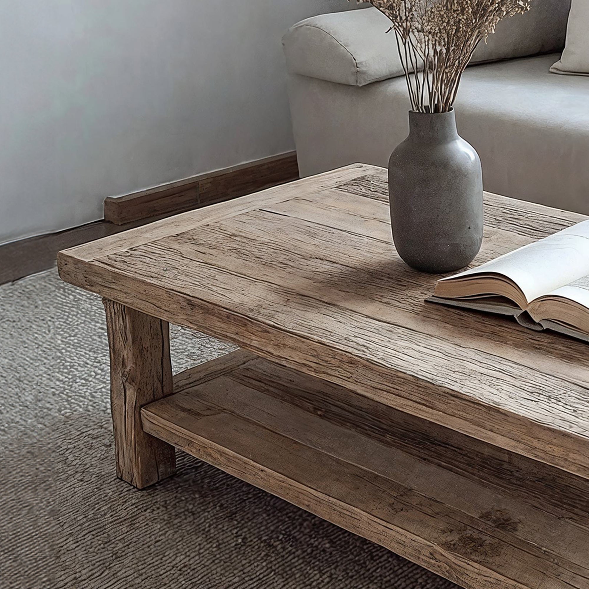 Rustic Driftwood Coffee Table SILDTCF020