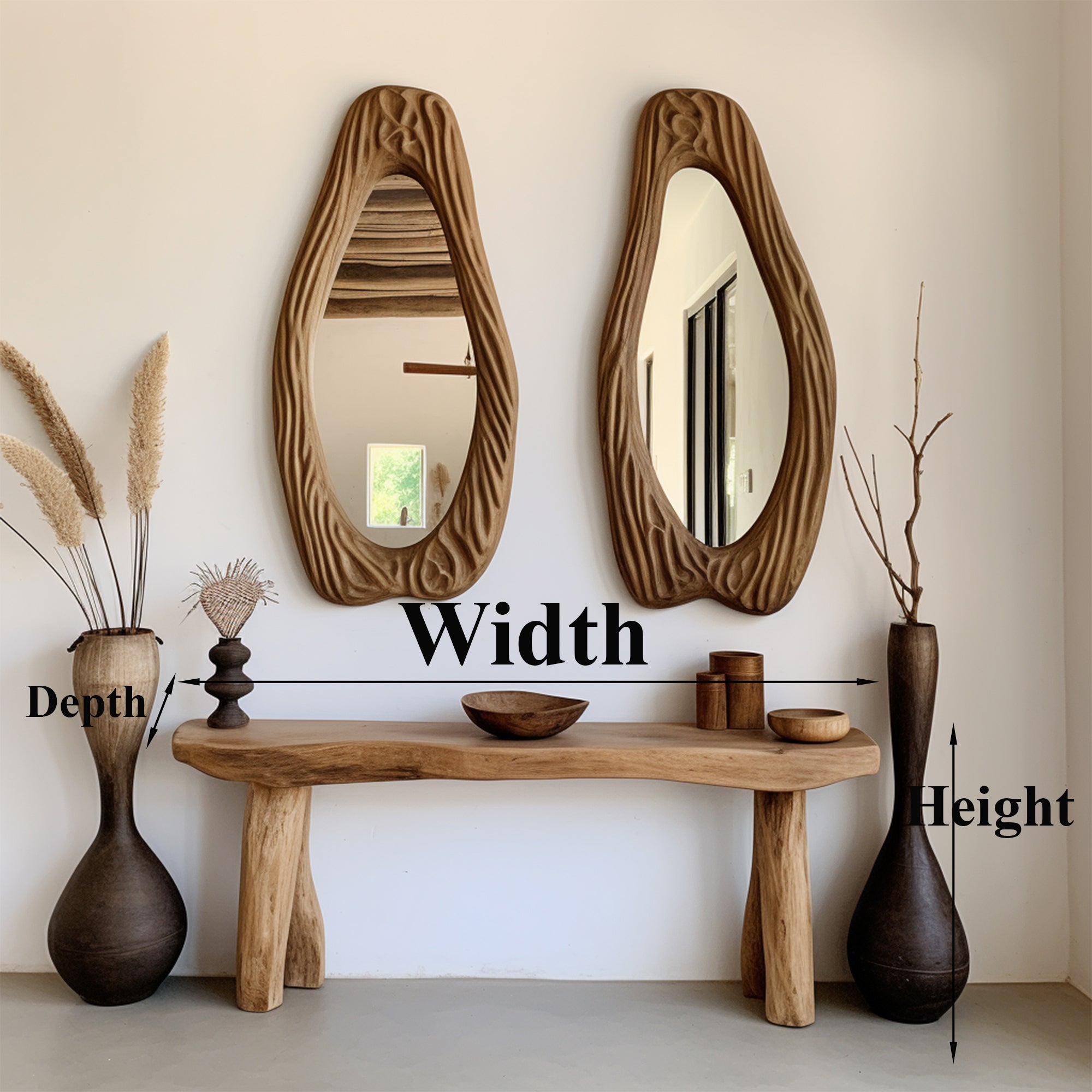 Rustic Console Table Modern Decorative CT60