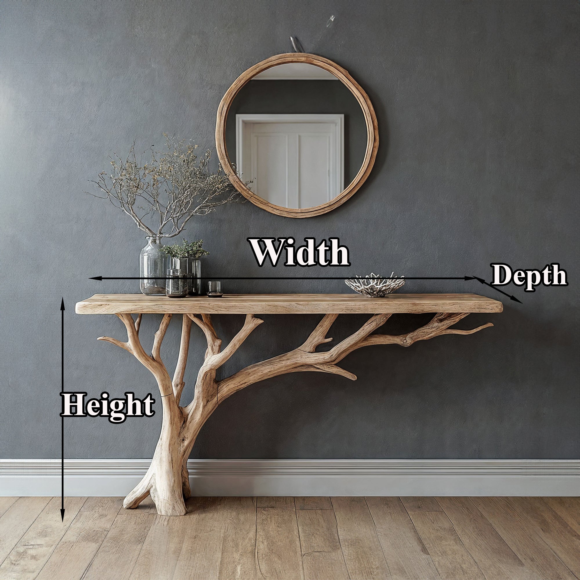 Floating Edge Console Table Handcraft SILDTCS078