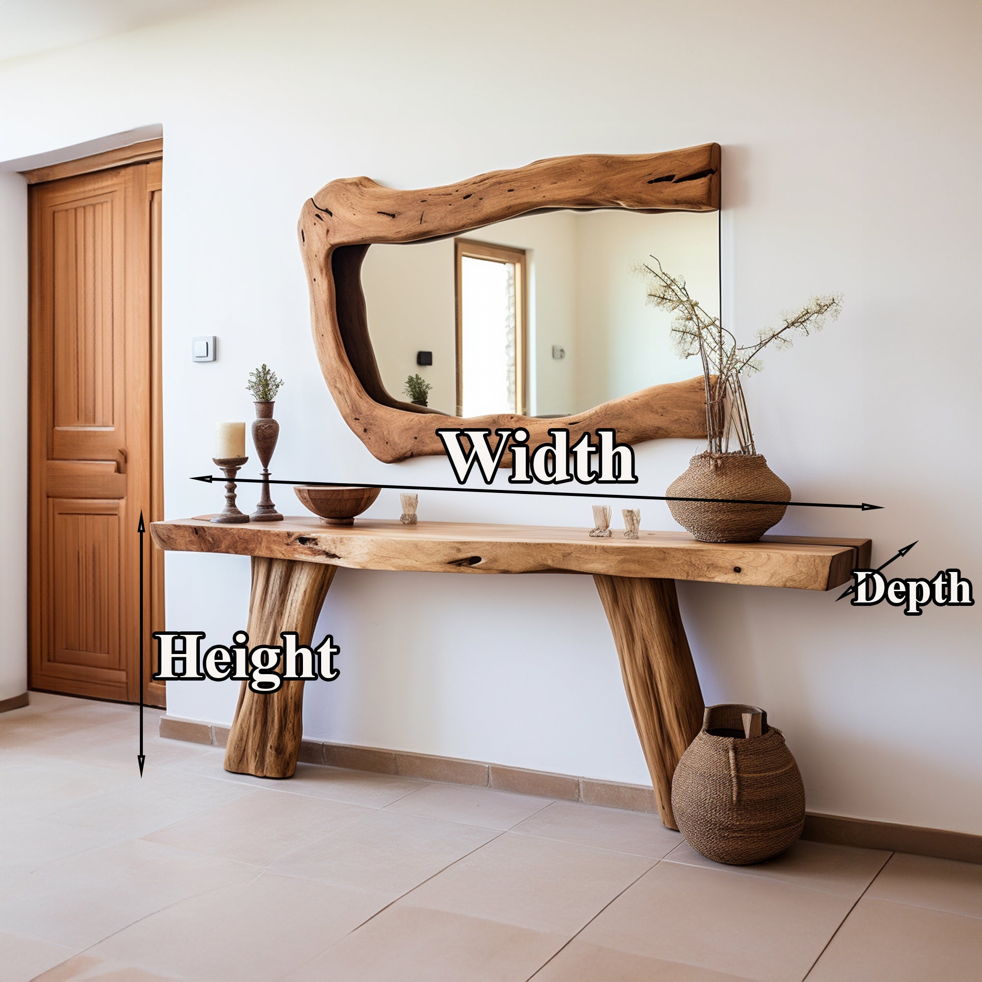 Handcrafted Rustic Console Table For Entryways SILDTCS014