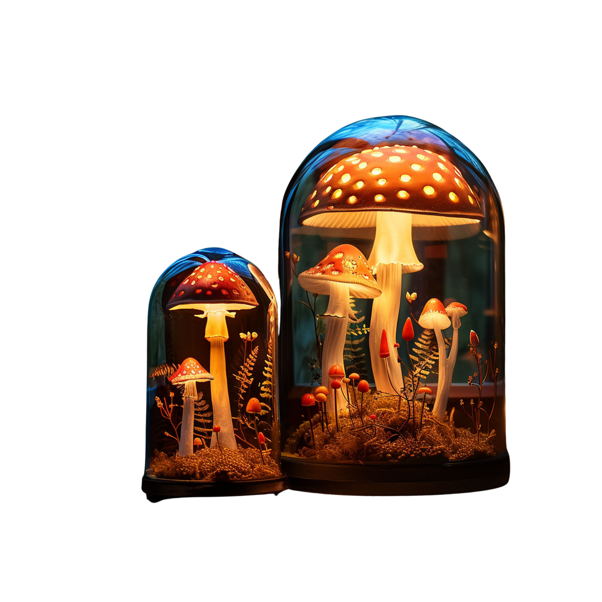 Handcrafted Mushroom Night Light Magic SILDTMR035