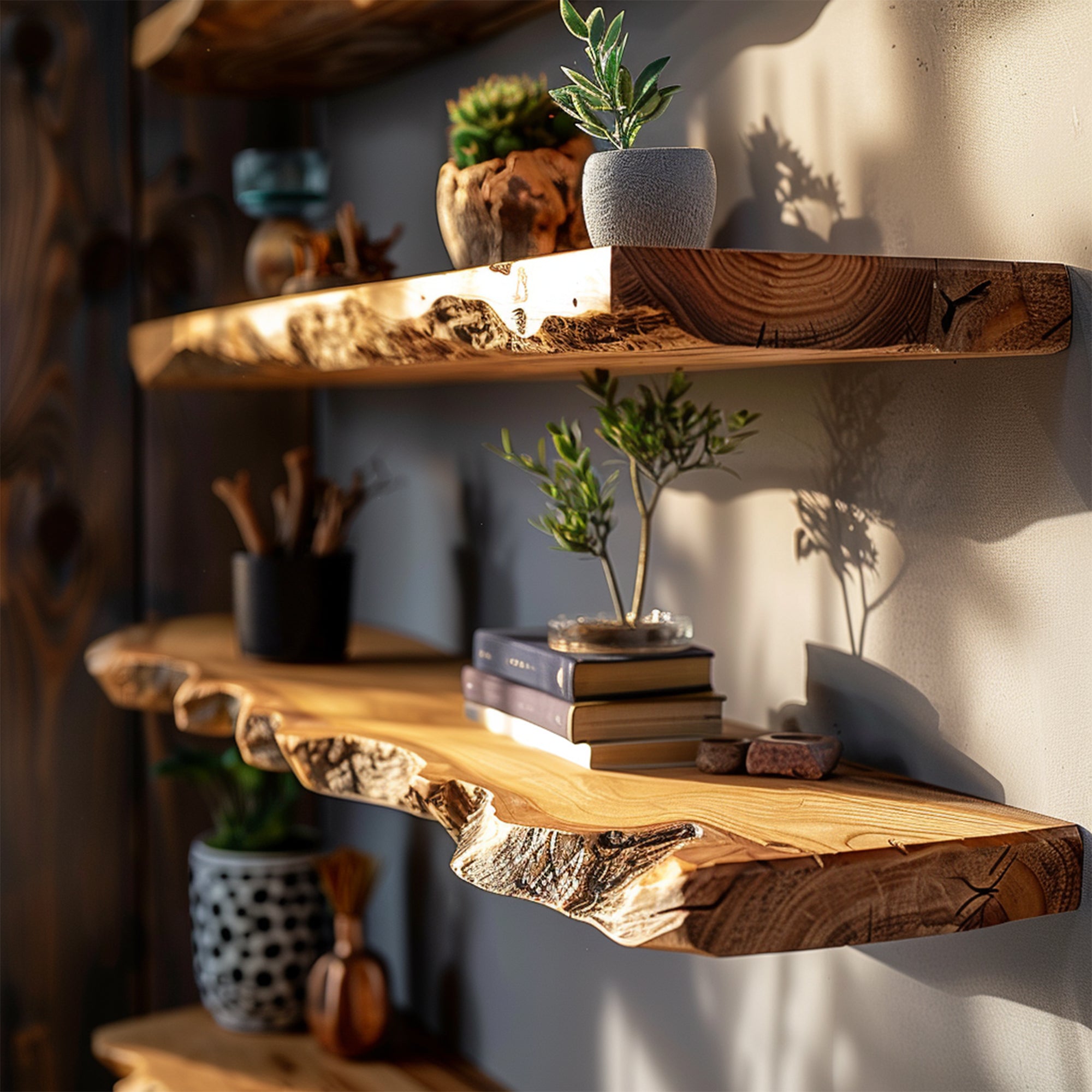 Floating Edge Shelves Wall Shelves Living Decor SILDTFL088