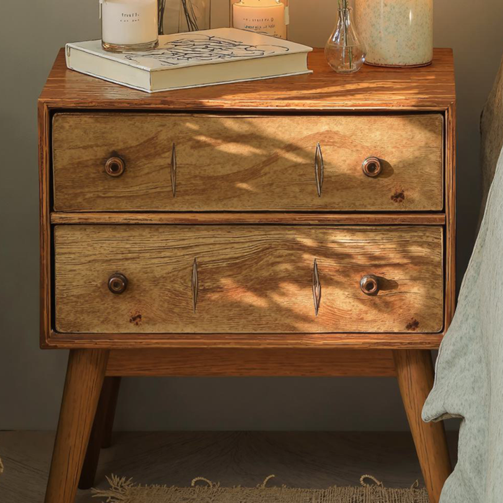 Standing Bedside Table Nightstand SILDTNS011