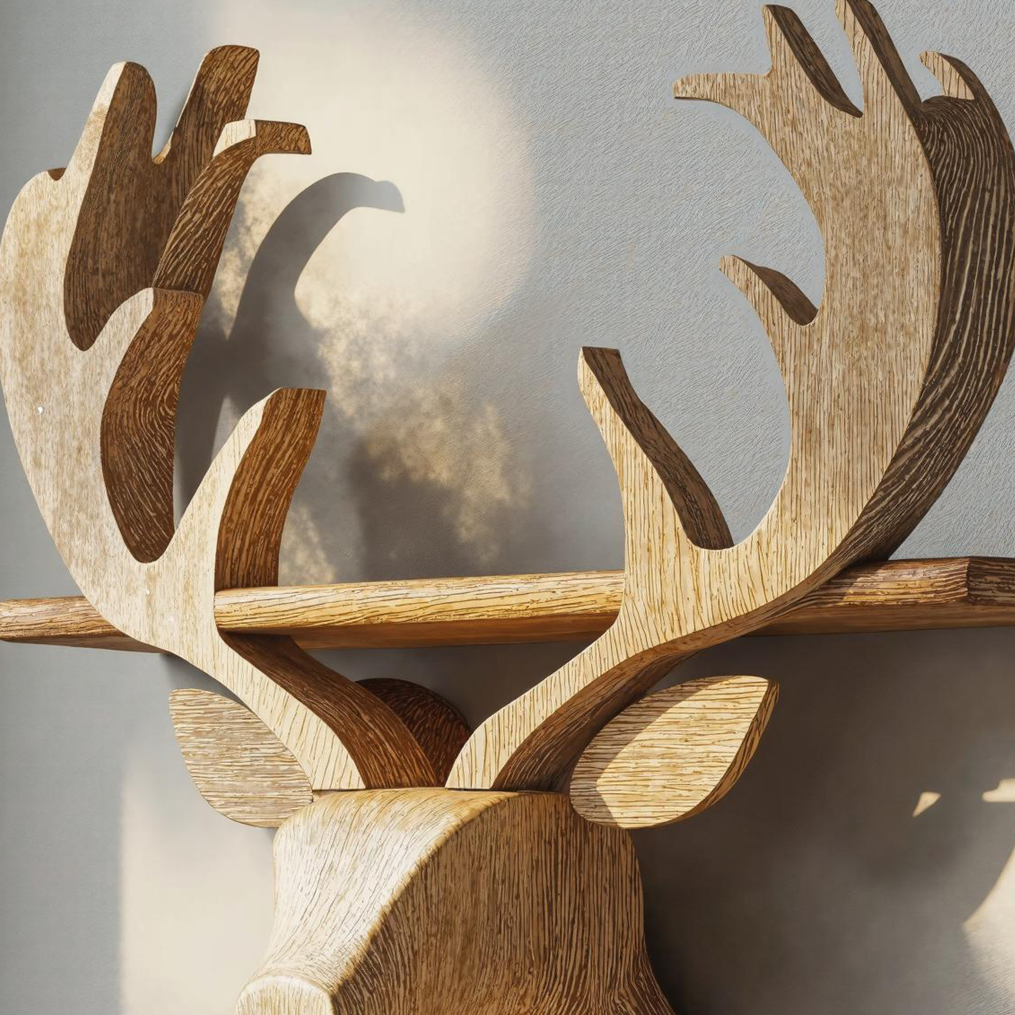 Wall Mounted Deer Shelf For Elegant Home Decor SILDTDE016