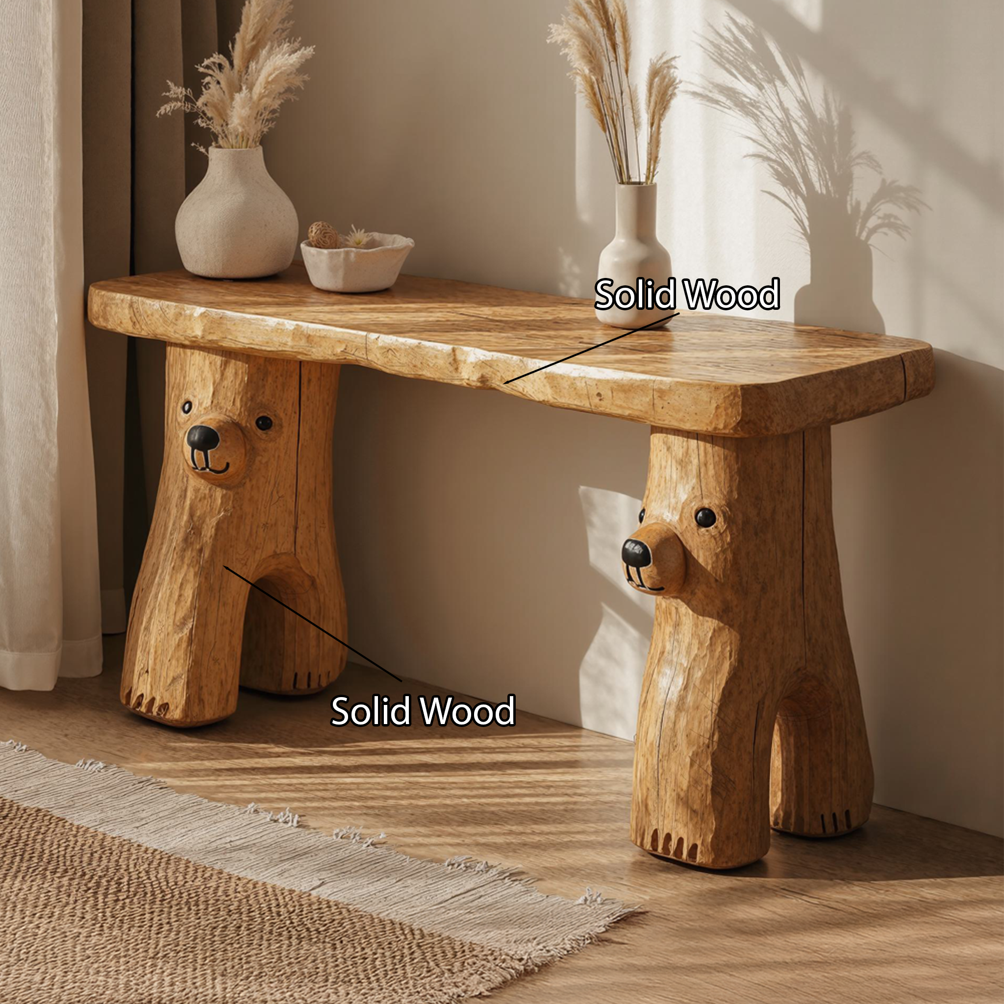 Rustic Console Table Handcraft SILDTCS049