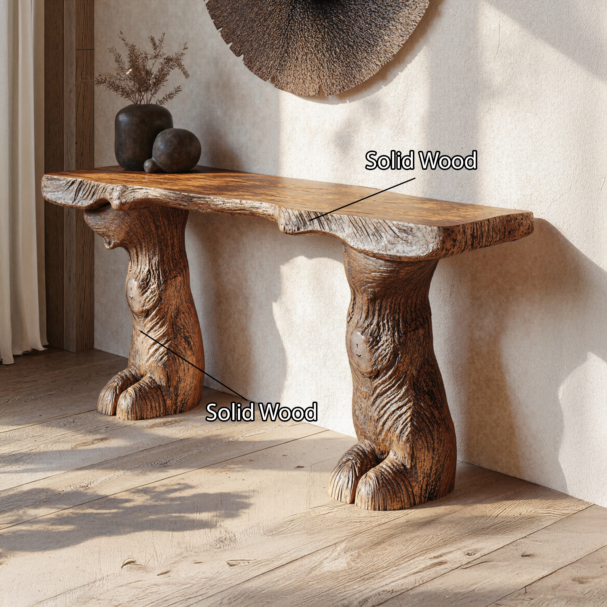 Rustic Console Table Farmhouse Decor SILDTCS137