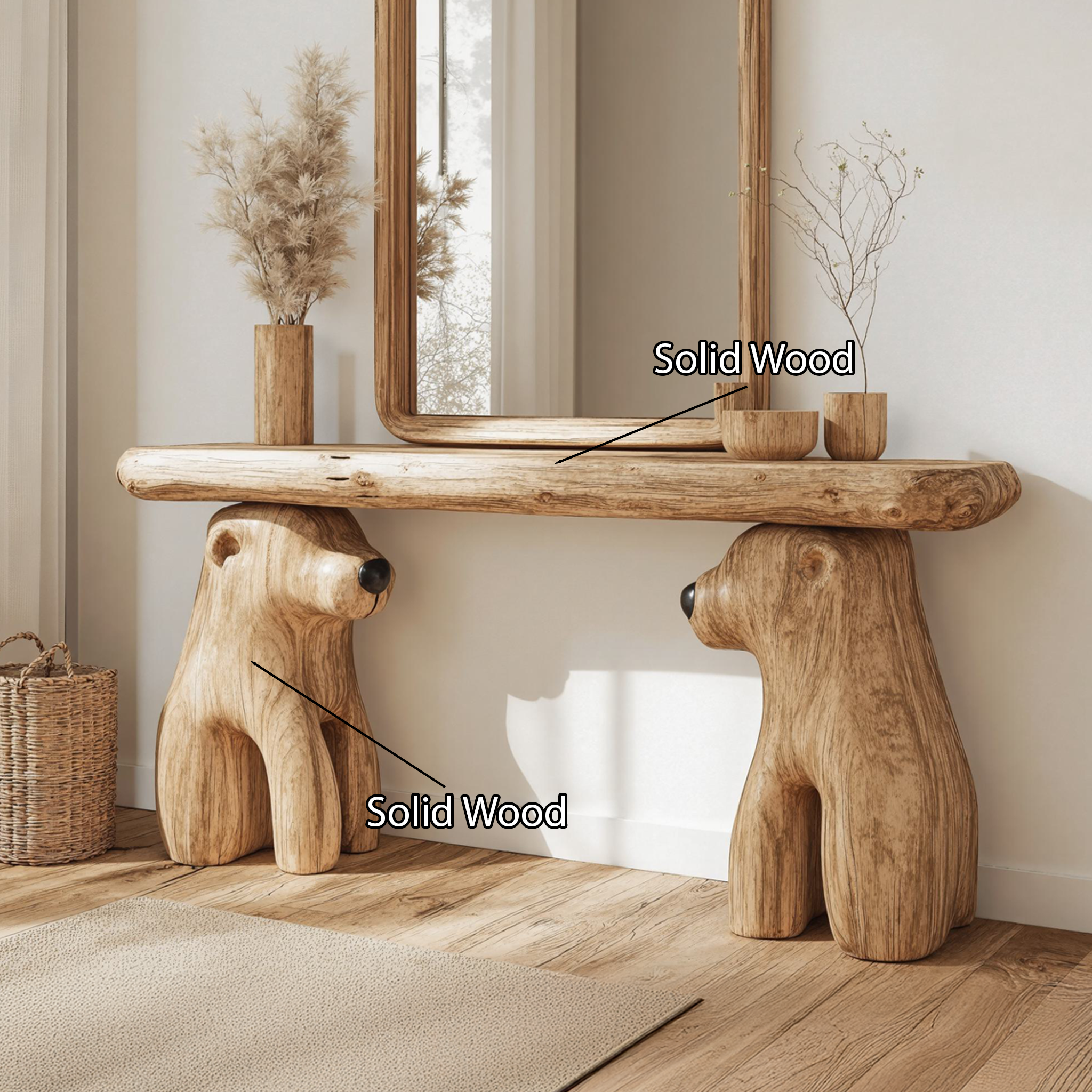 Farmhouse Living Edge Console Table SILDTCS020