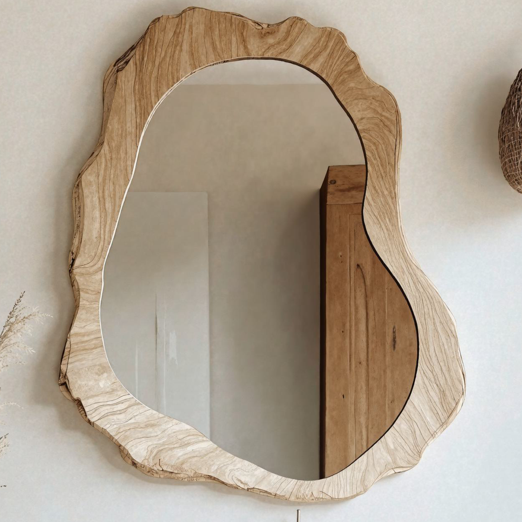 Handmade Asymmetrical Mirror For Wall Decor SILDTMI011