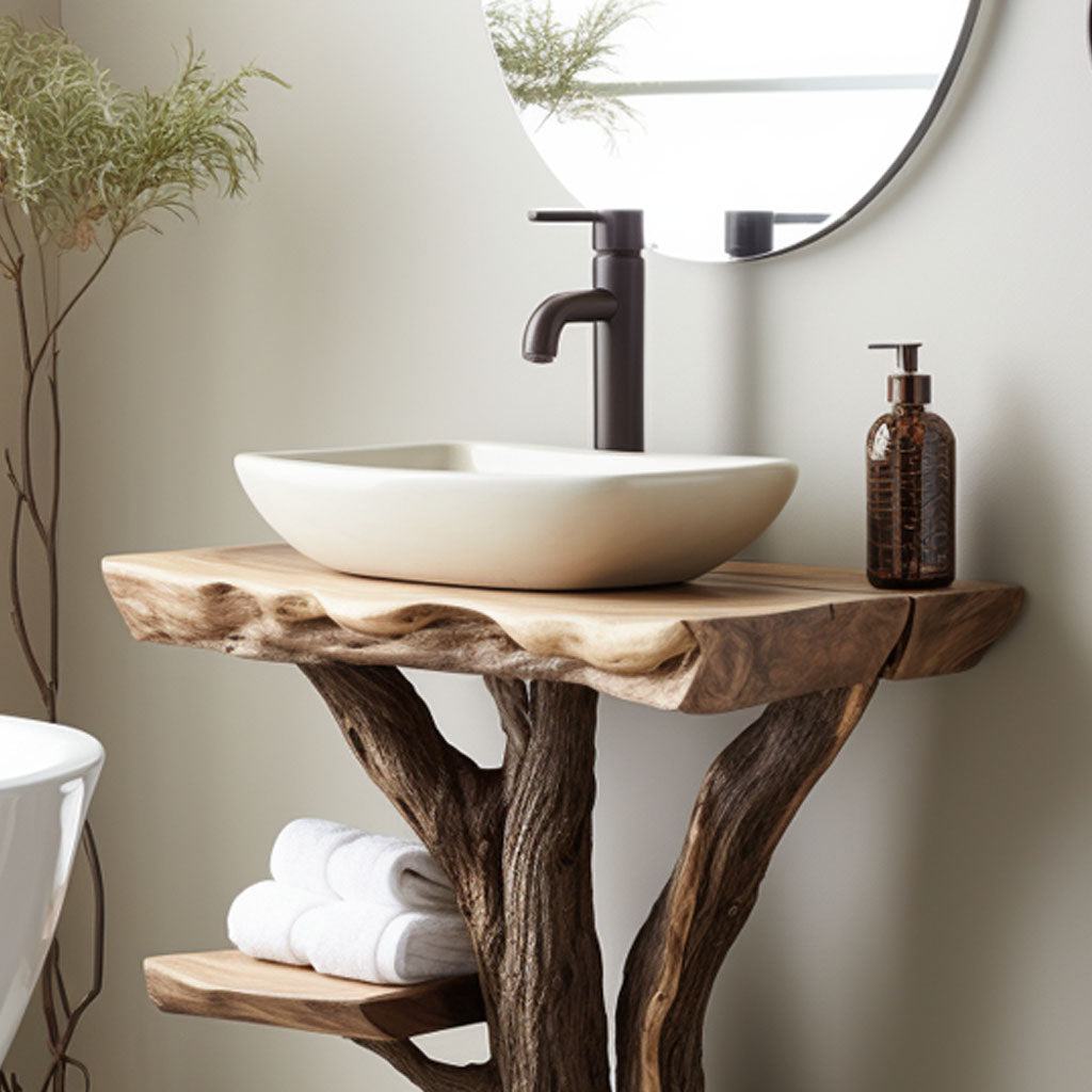 Reclaimed Wood Bathroom Vanity SILDTBRV019