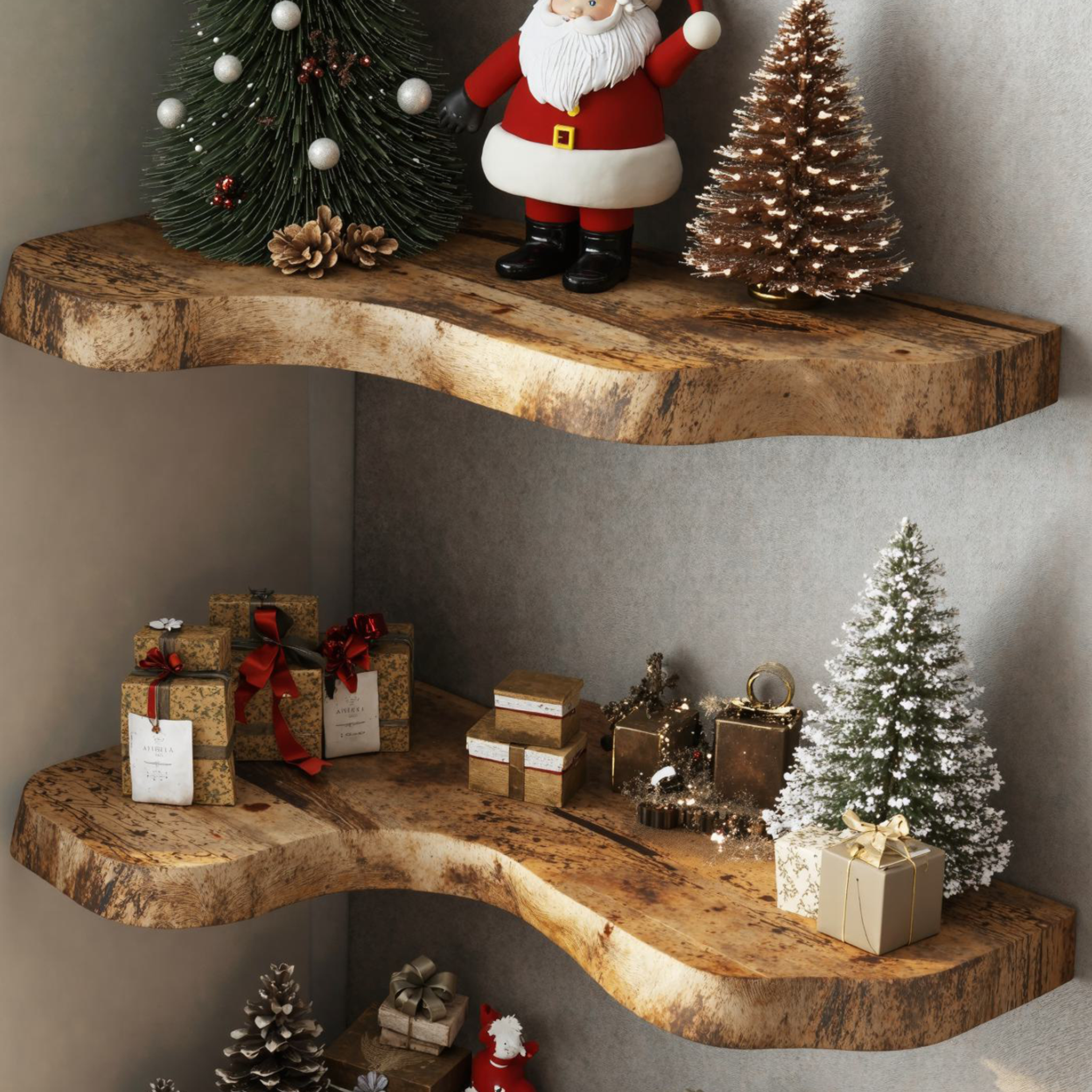 Corner Wall Shelves Floating Shelves Xmas Decor SILDTCN030