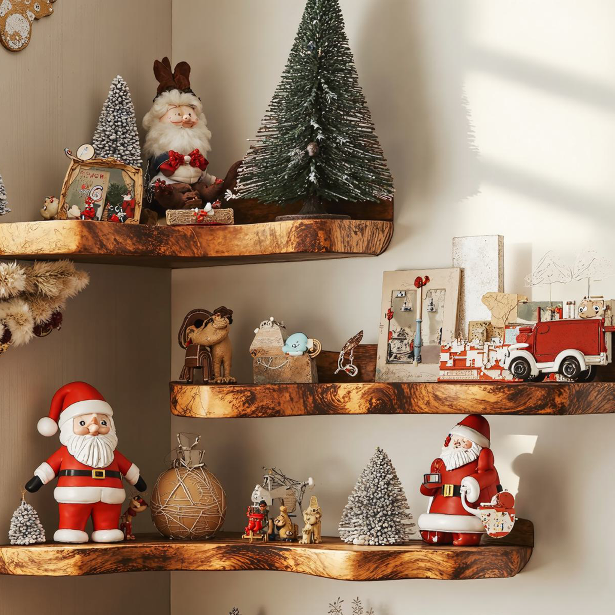 Corner Floating Shelves Xmas Decor Shelves SILDTCN031