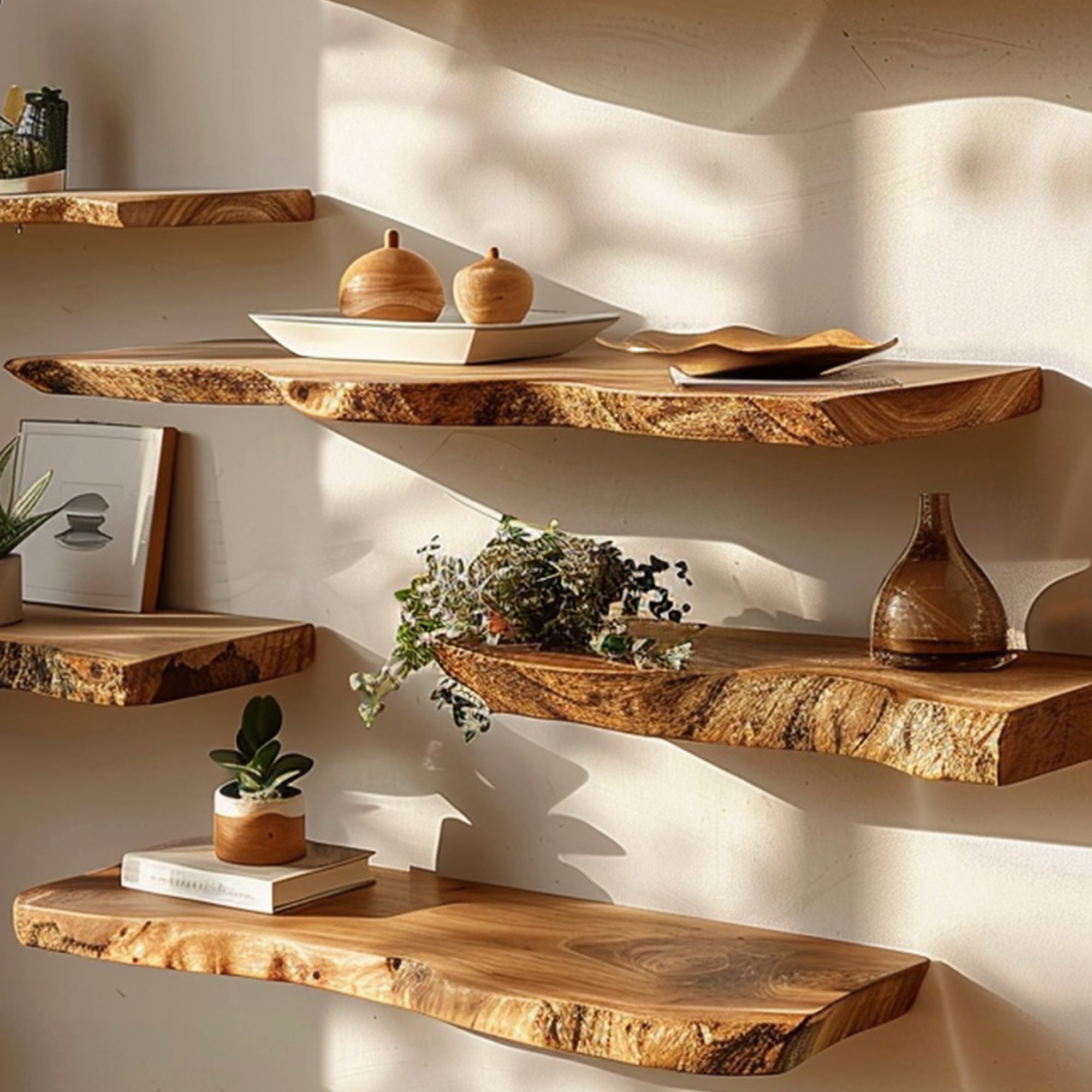 Live Edge Floating Shelves Wall Shelves SILDTFL096