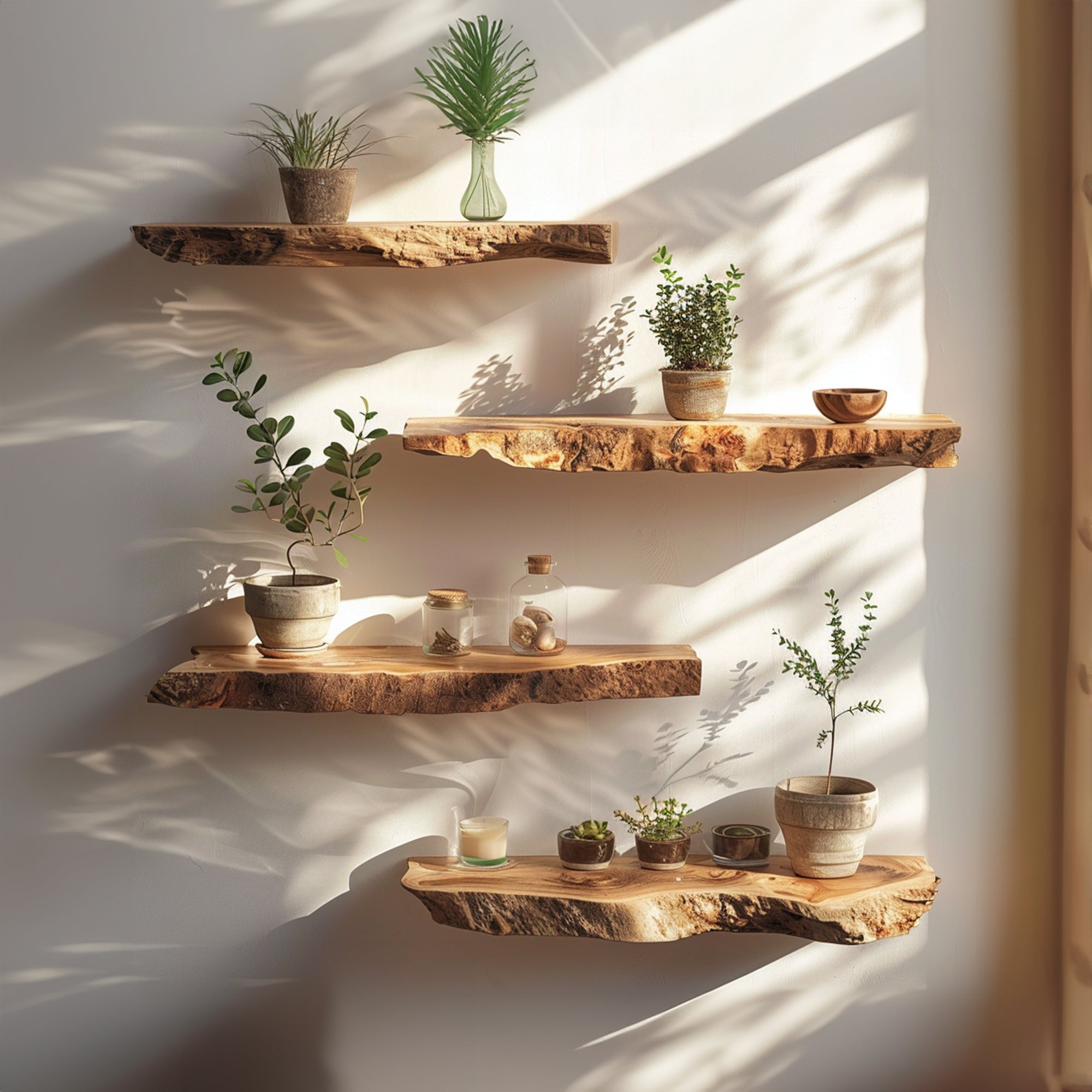 Floating Edge Shelves Live Edge Shelves Living Decor SILDTFL087