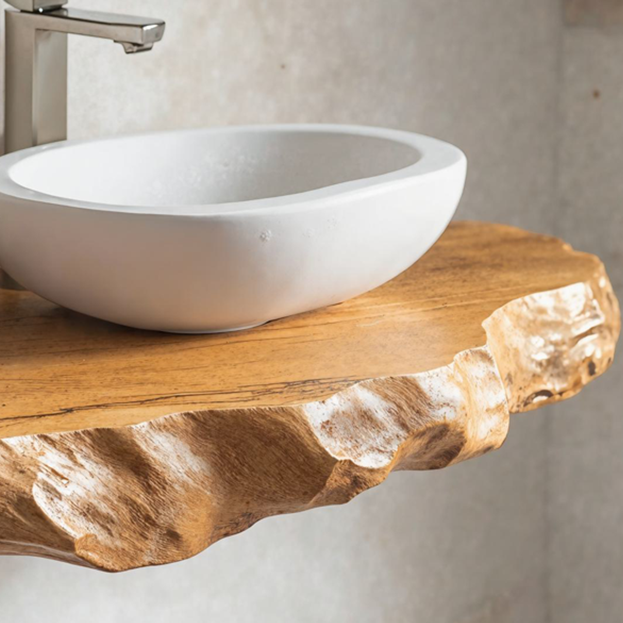 Rustic Floating Bathroom Vanity Shelf SILDTBRV043