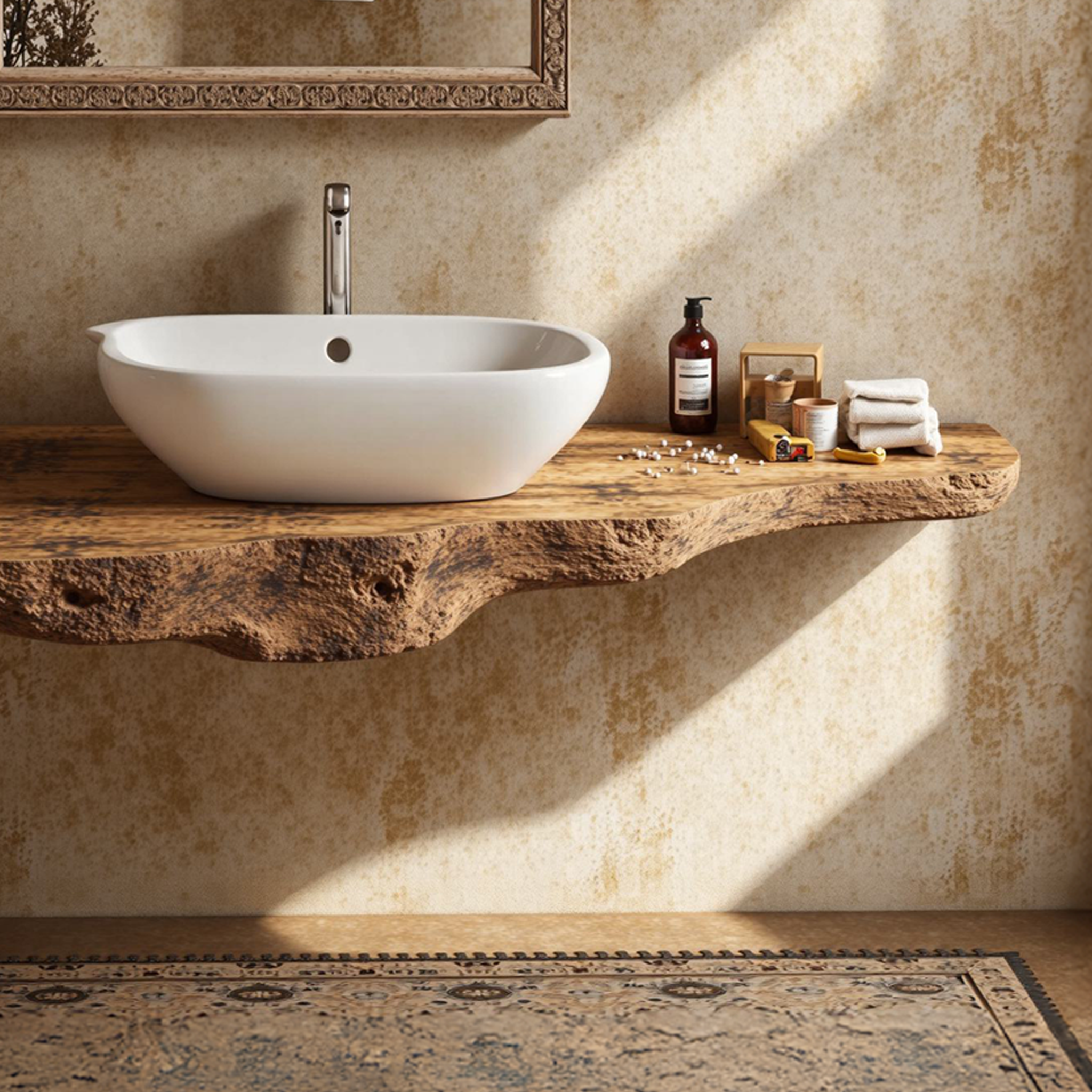 Wooden Floating Bathroom Vanity Sink SILDTBRV089