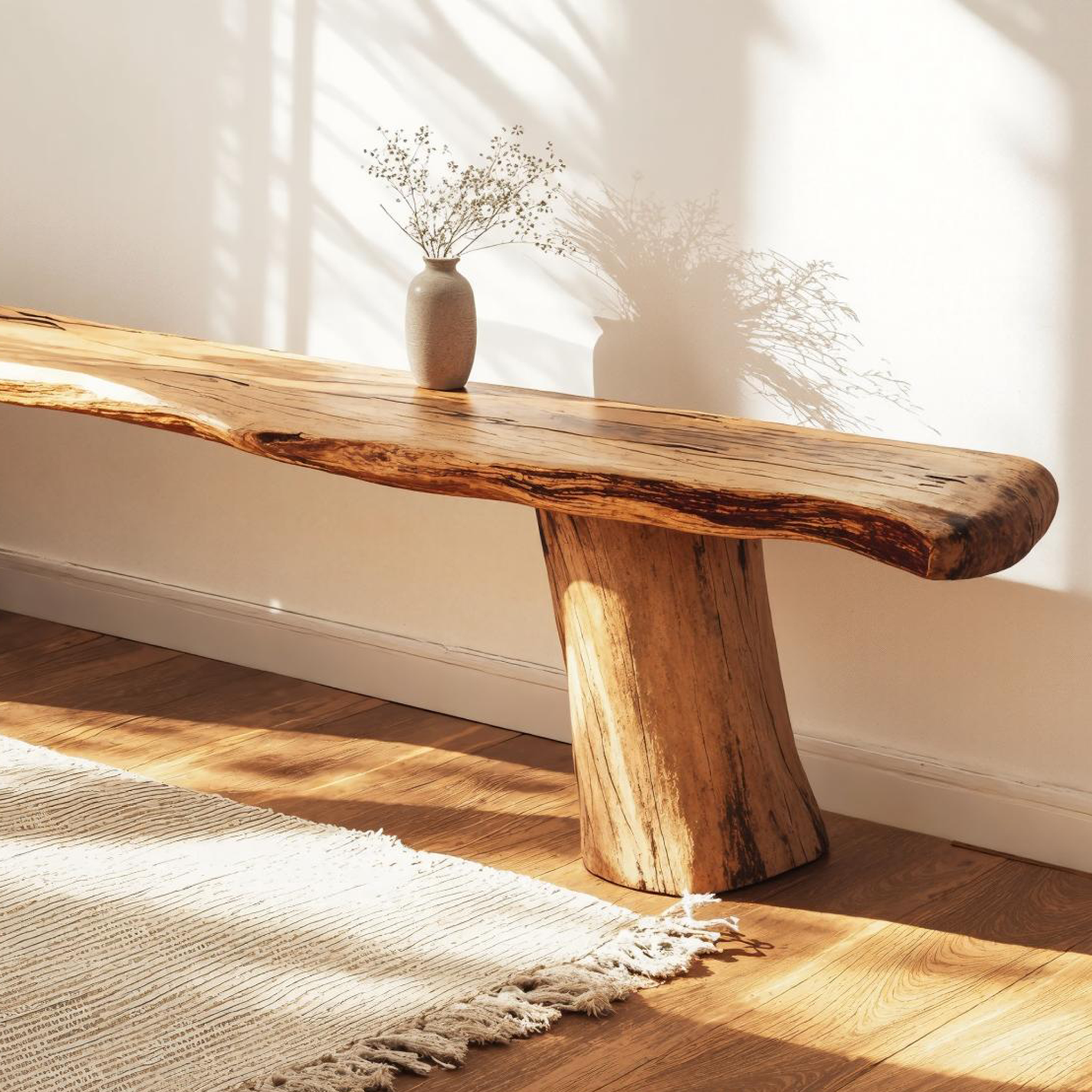 Timeless Natural Wood Bench With Classic Design For Any Room SILDTWB010