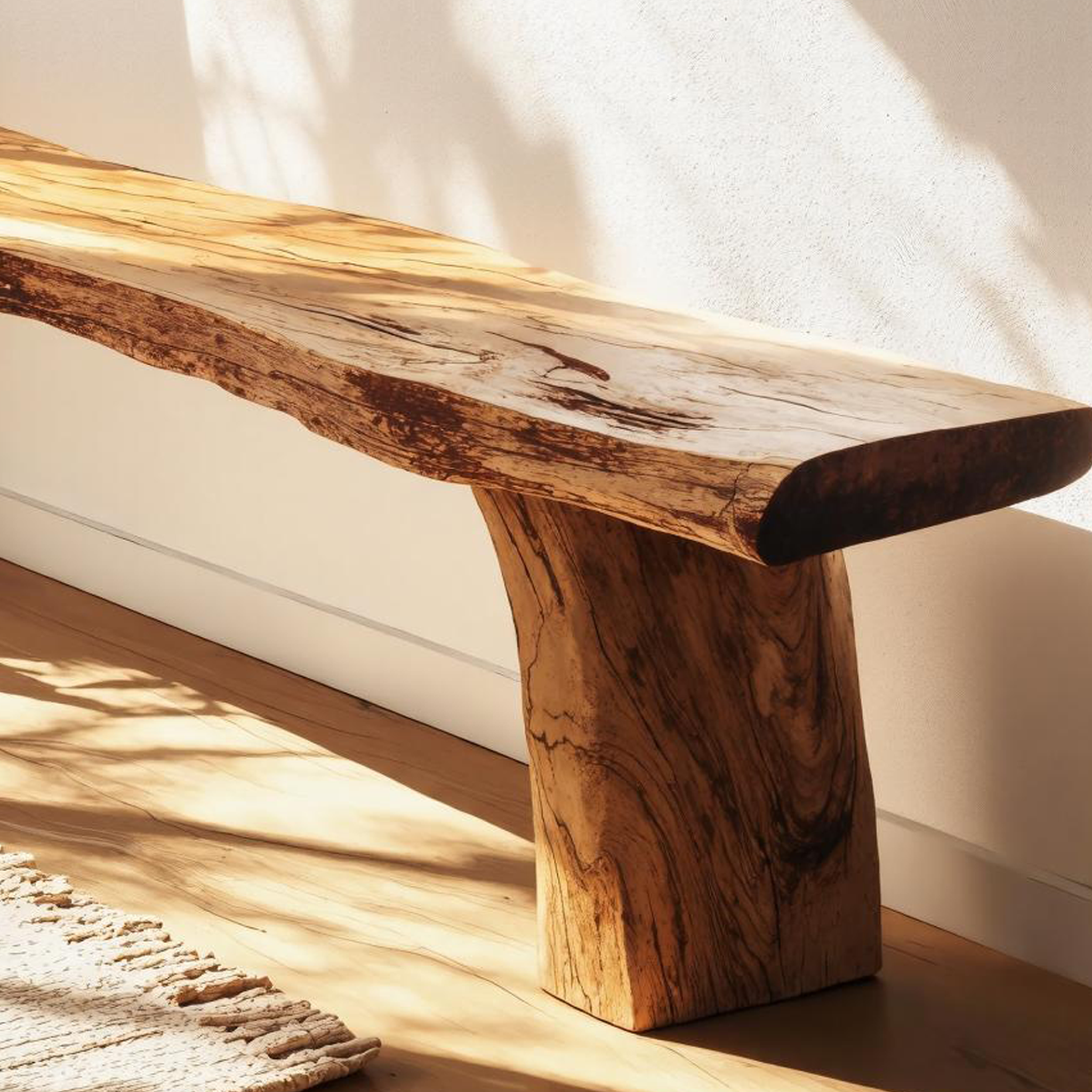 Handcrafted Wooden Bench For Stylish And Functional Seating SILDTWB011