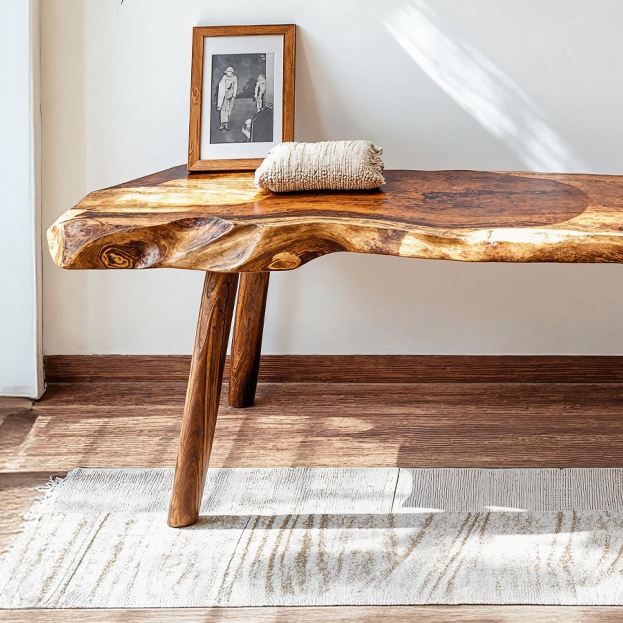 Beautifully Designed Wood Bench For Cozy Home Settings SILDTWB013