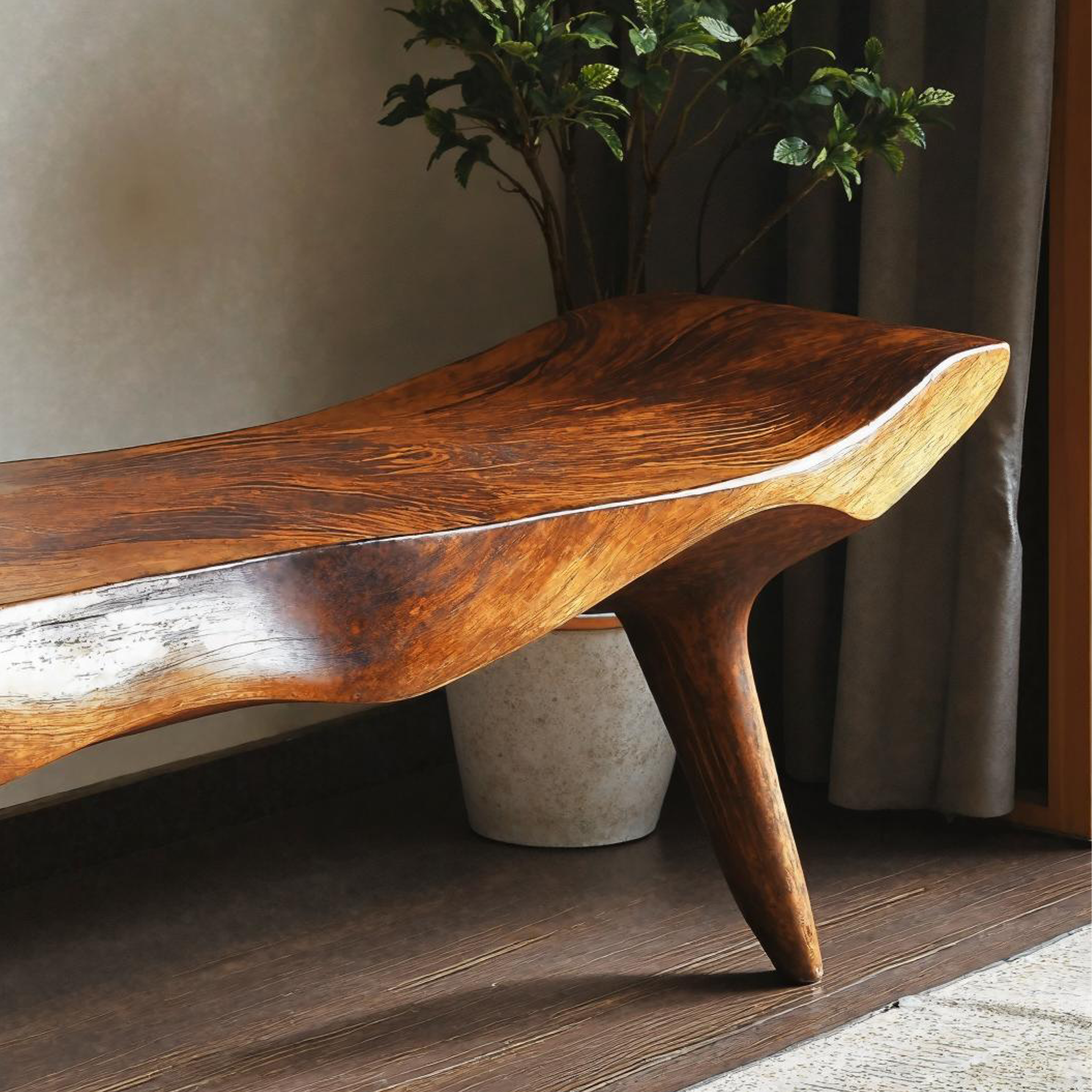 Modern Handcrafted Wood Bench For Stylish Home Décor SILDTWB016