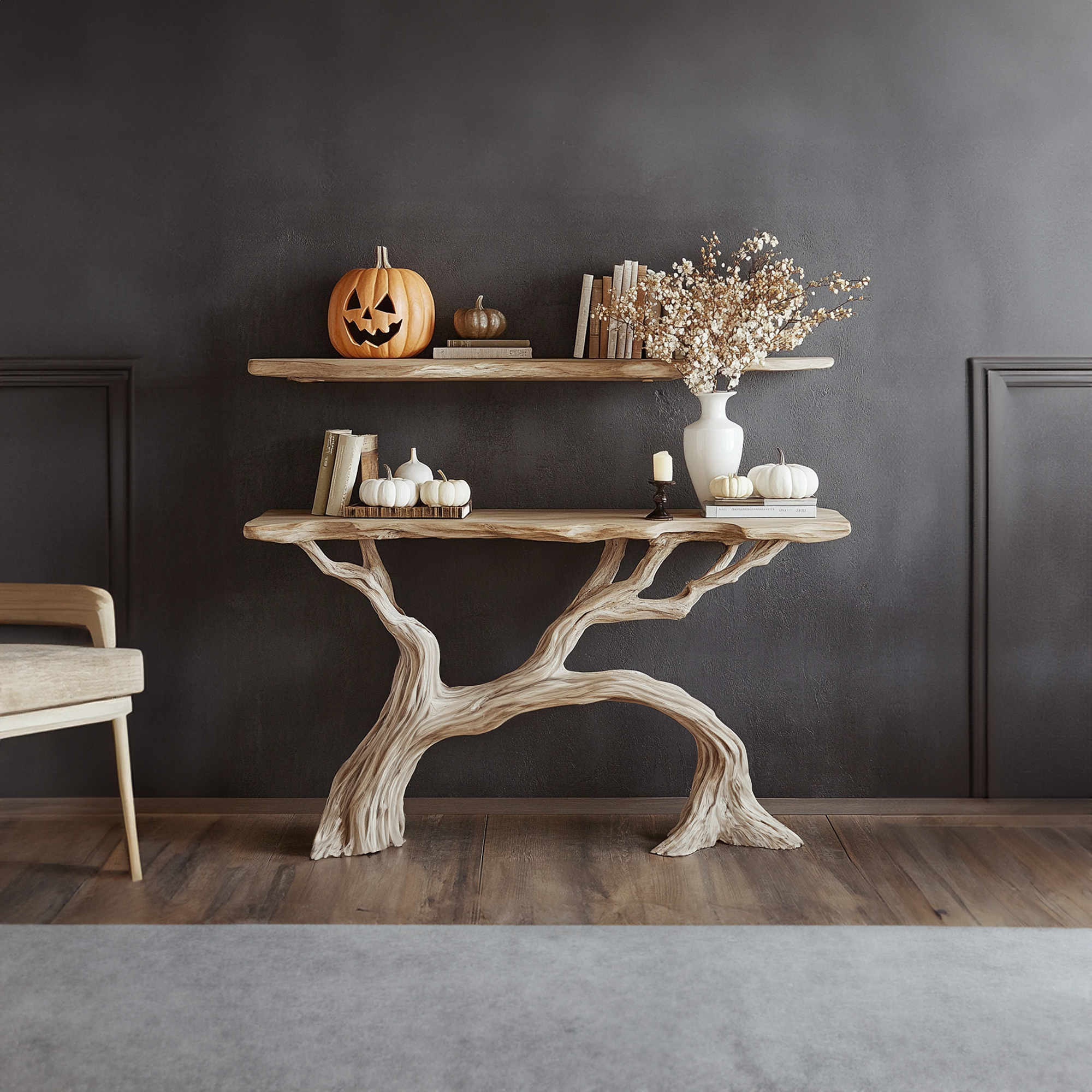 Handcrafted Wooden Console Table Farmhouse Decor Halloween Gifts SINLHW006