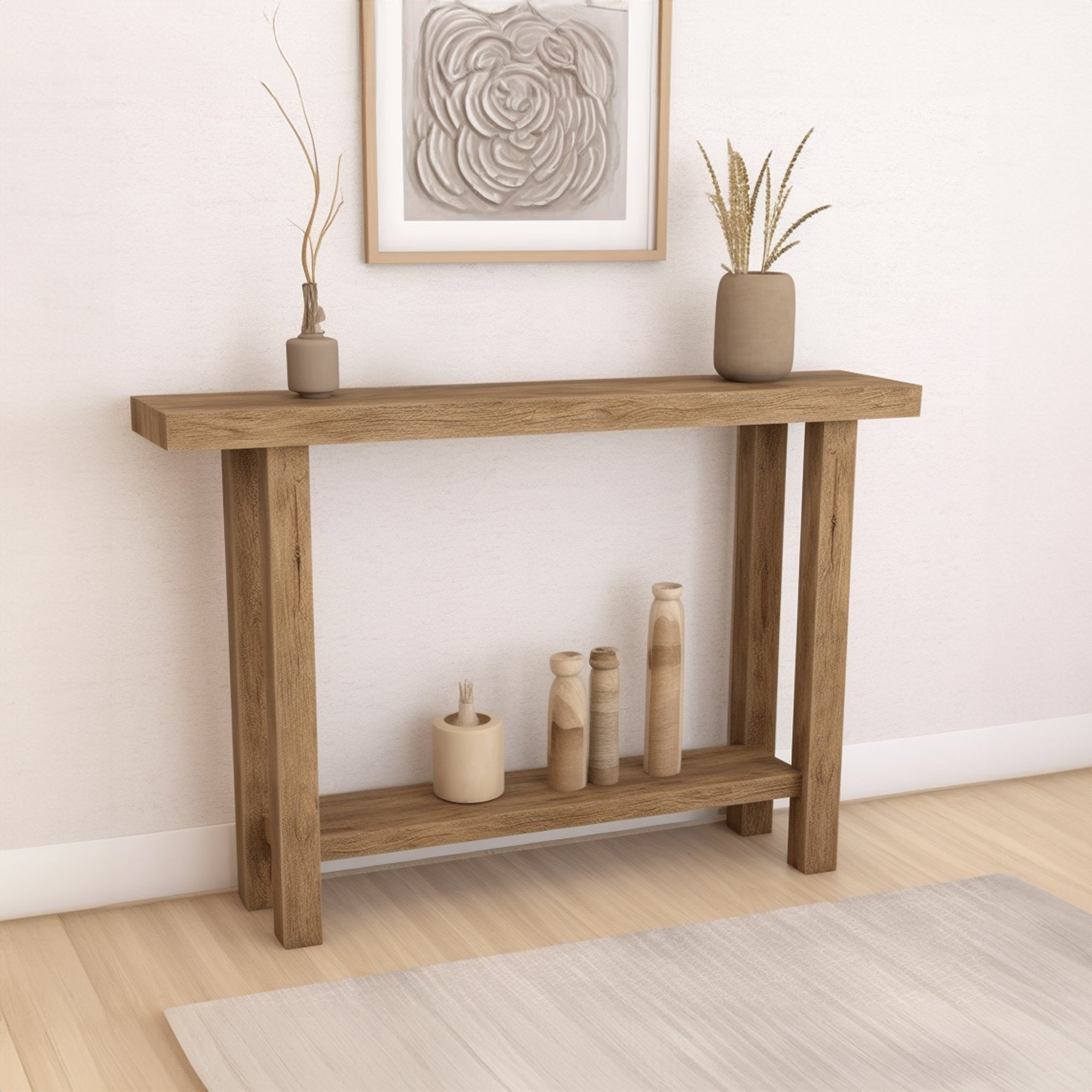 Rustic Console Table Farmhouse SILDTCS001