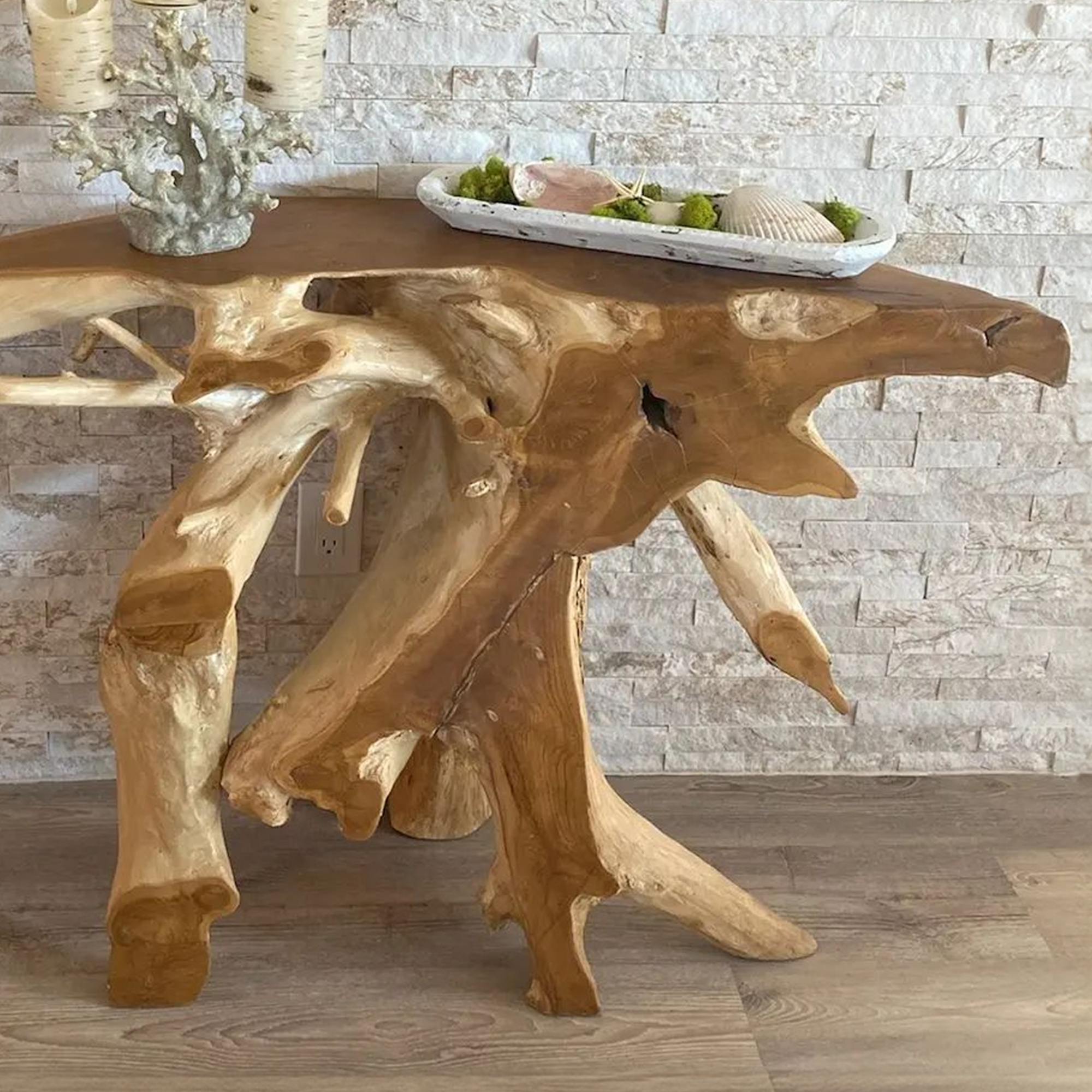 Unique Teak Root Console Table SINLCF002