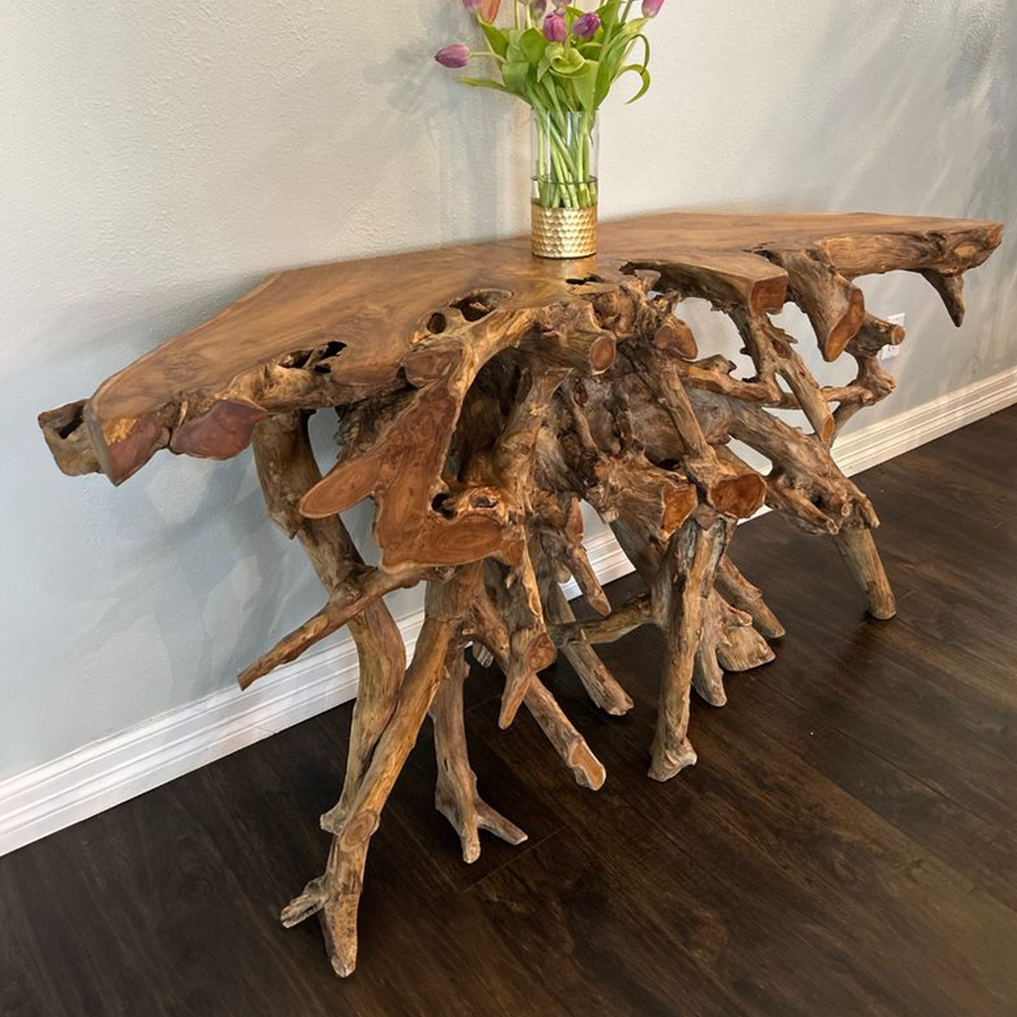 Rustic Teak Root Coffee Table SINLCF006