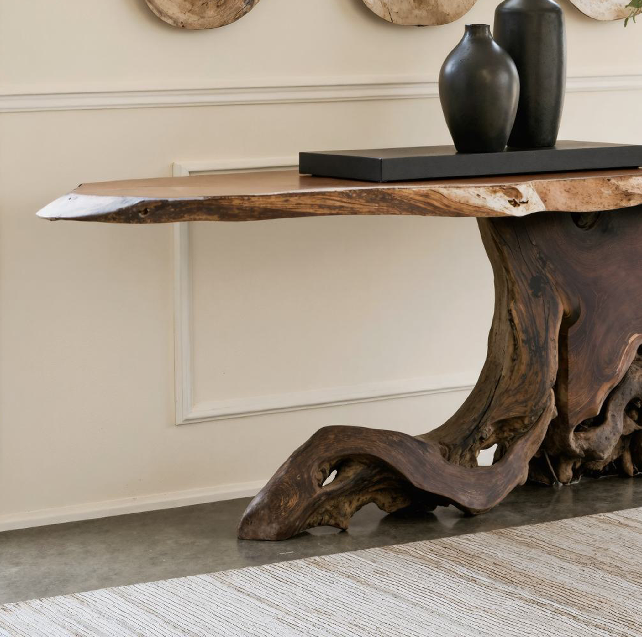 Cantilevered Console Table Unique Decor SILDTCS139