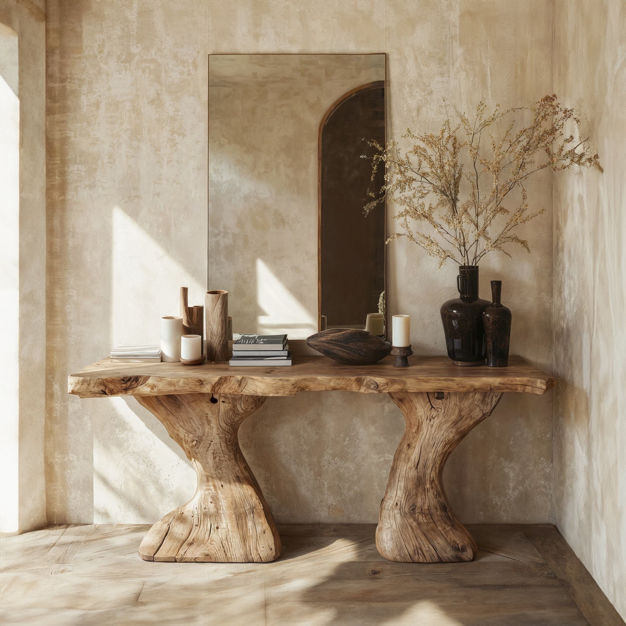 Rustic Entry Console Table Decorative CT54