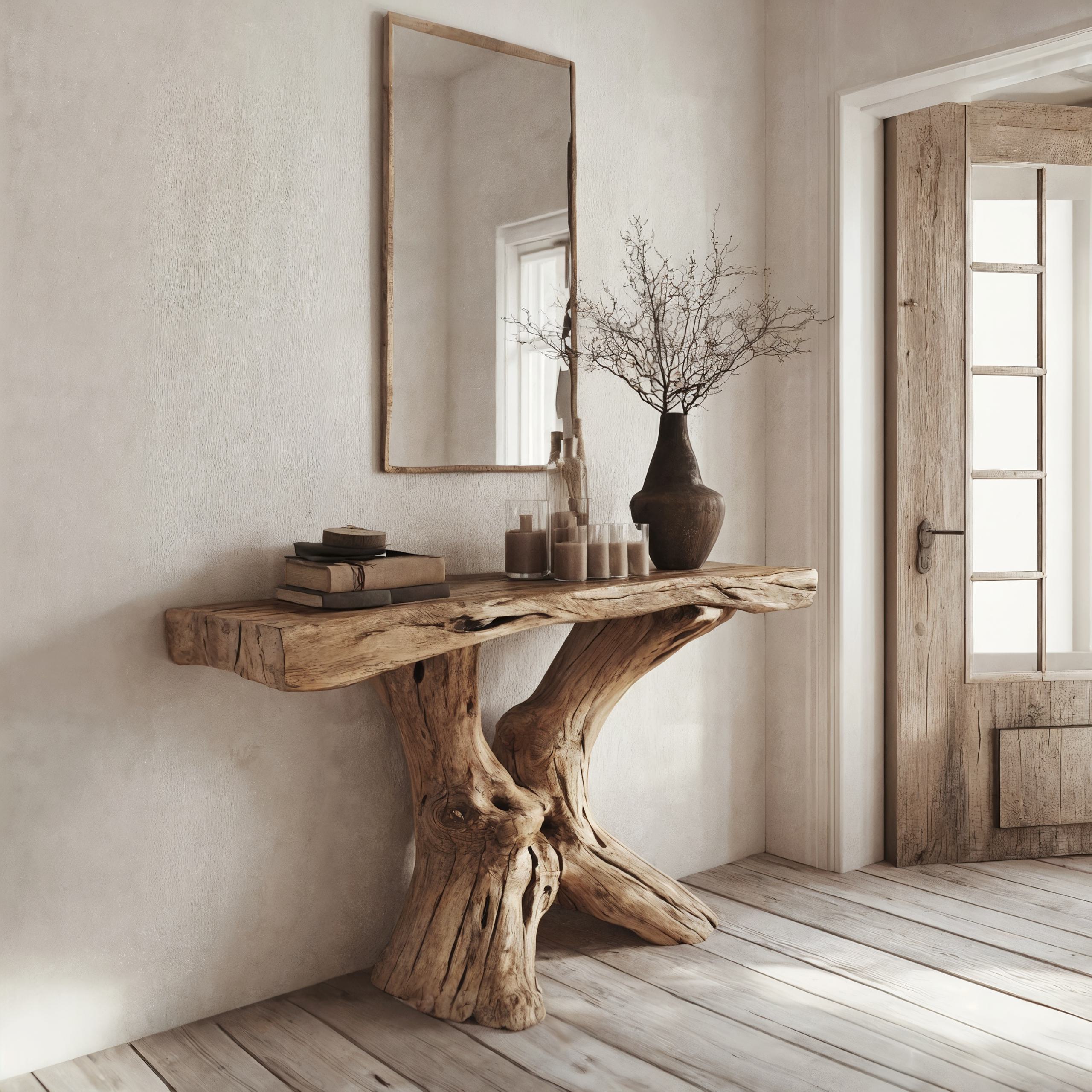 Living Edge Console Table Handcrafted CT33