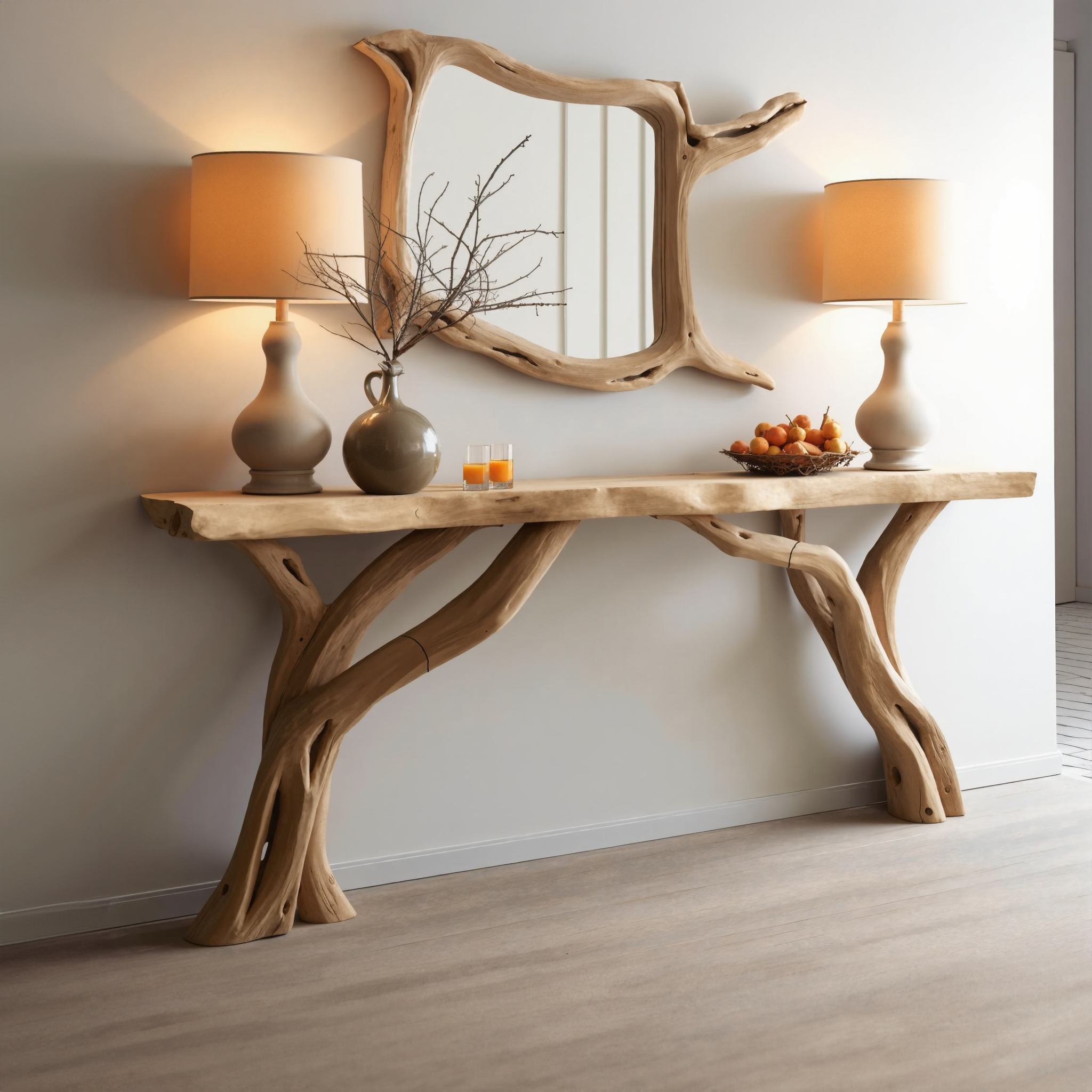 Rustic Console Table Entry Table Decorative SILDTCS112