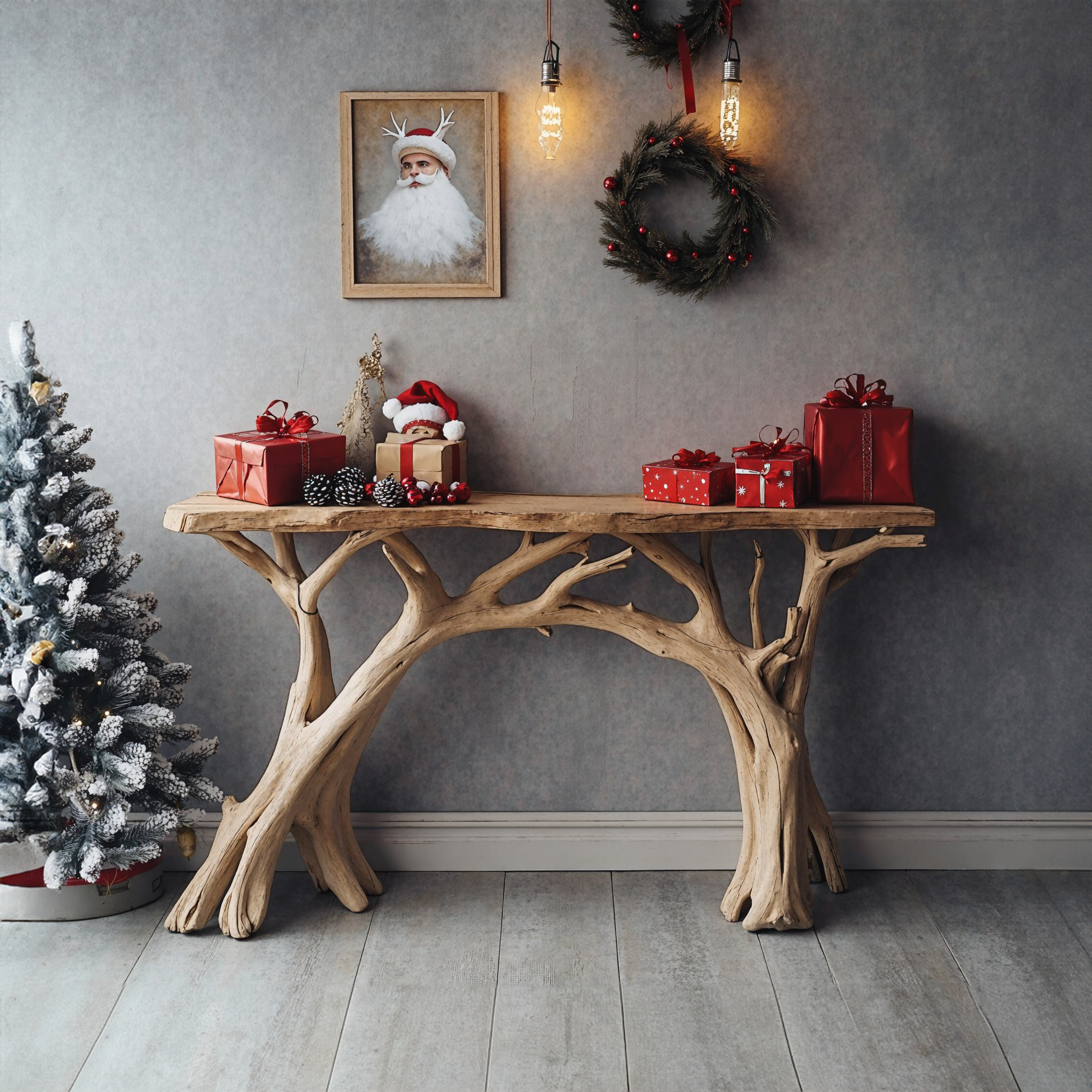 Narrow Christmas Console Table SILDTCSC005